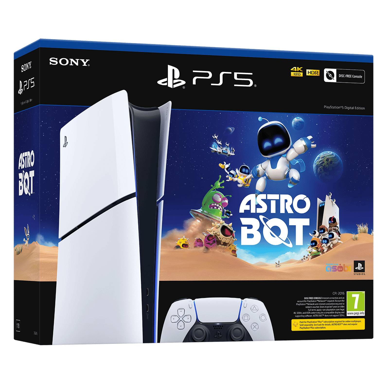 SONY PlayStation 5 Digital Edition 1TB HDD 825GB SSD Gaming Console With ASTRO BOT, ASTRO's PLAYROOM(White)_5