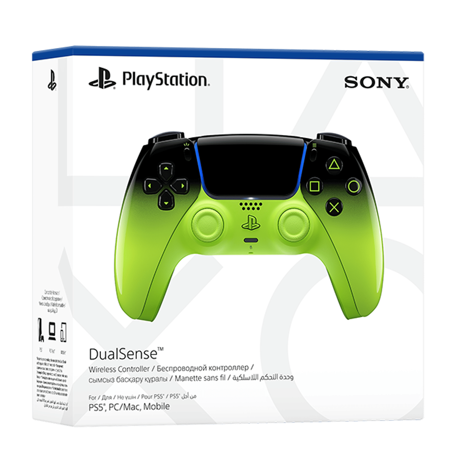 SONY DualSense Wireless Gaming Controller for PlayStation 5 (Built-in Microphone, CFI-ZCT2W14X, Remix Green)_4