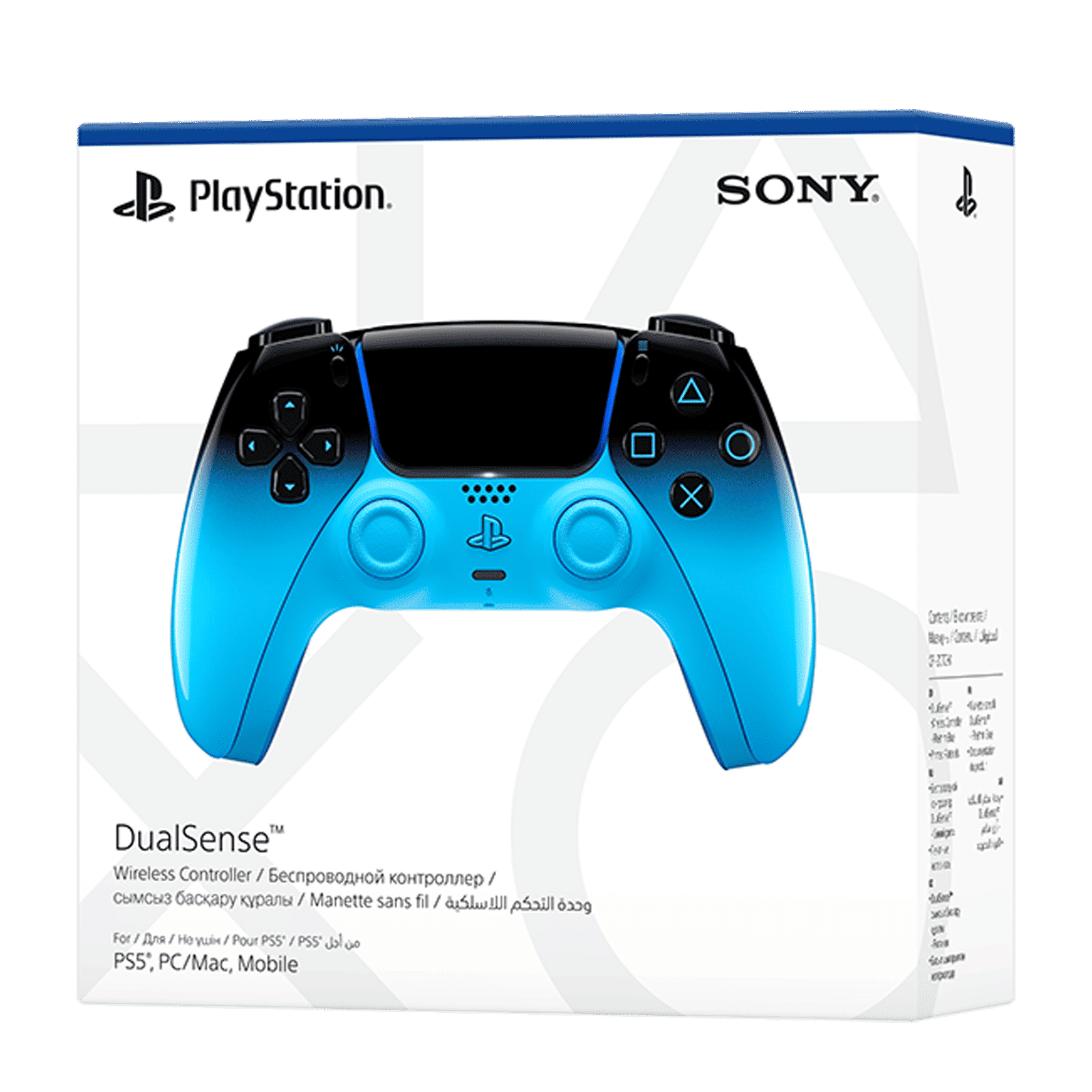 SONY DualSense Wireless Gaming Controller for PlayStation 5 (Built-in Microphone, CFI-ZCT2W15X, Rhythm Blue)_4