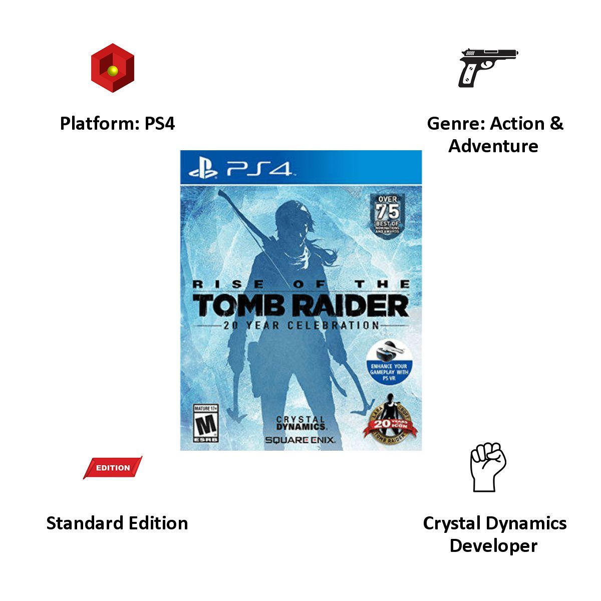 SQUARE ENIX PS4 Game (Rise of Tomb Raider)_6