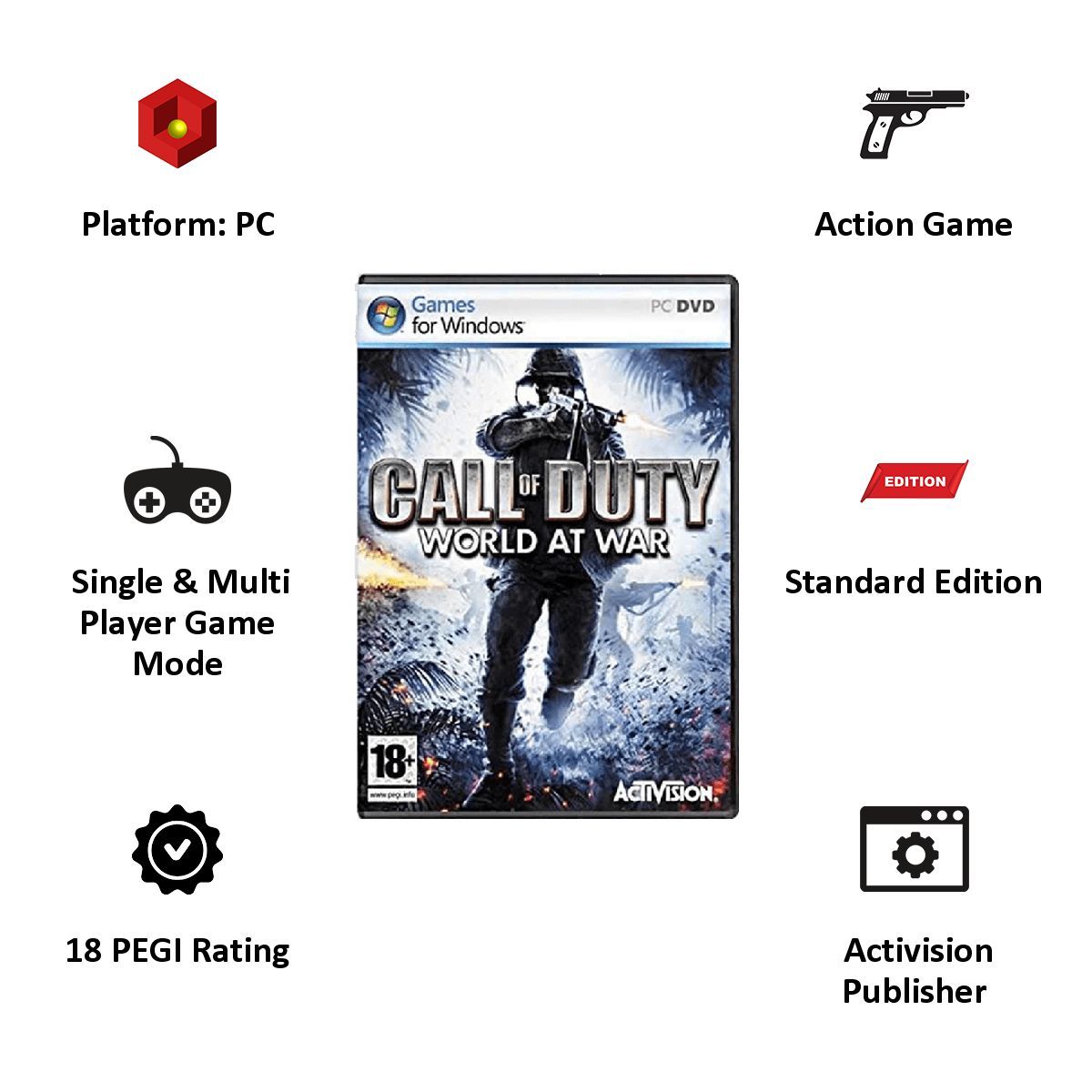 ACTIVISION PC Game (Call of Duty: World At War)_6