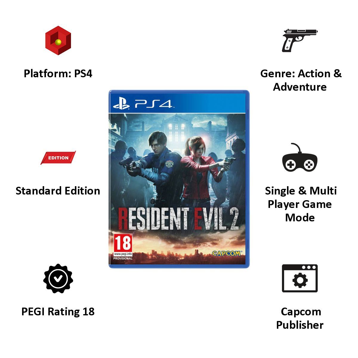 PS4 Game (Resident Evil 2) PS4 Game (Resident Evil 2)_5