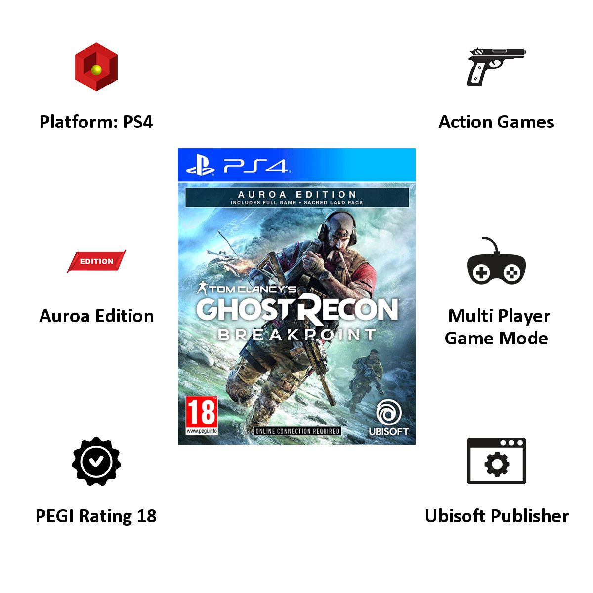 Ubisoft PS4 Ghost Recon (Breakpoint Auroa Edition)_5