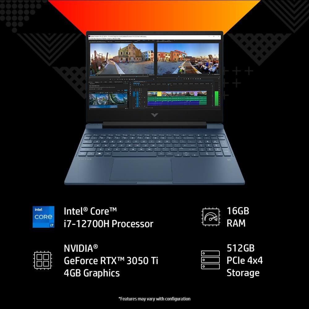 HP Victus 15 FA1310TX Intel Core i5 12th Gen Gaming Laptop (8GB, 512GB SSD, Windows 11 Home, 4GB Graphics, 15.6 inch 144 Hz Full HD Display, NVIDIA GeForce RTX 2050, MS Office 2021, Performance Blue, 2.29 KG)_9