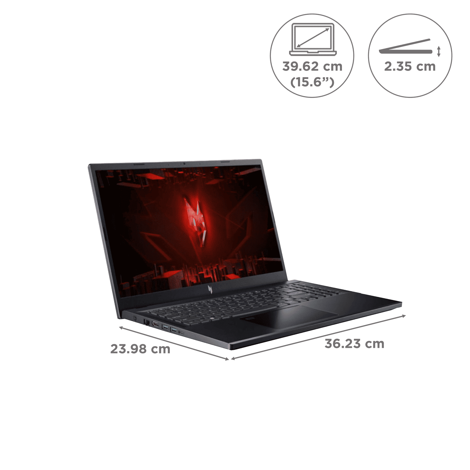 acer NITRO V ANV15-41 AMD Ryzen 7 Gaming Laptop (16GB, 512GB SSD, Windows 11 Home, 6GB Graphics, 15.6 inch 144 Hz Full HD Display, NVIDIA GeForce RTX 4050, Obsidian Black, 2.1 KG)_2
