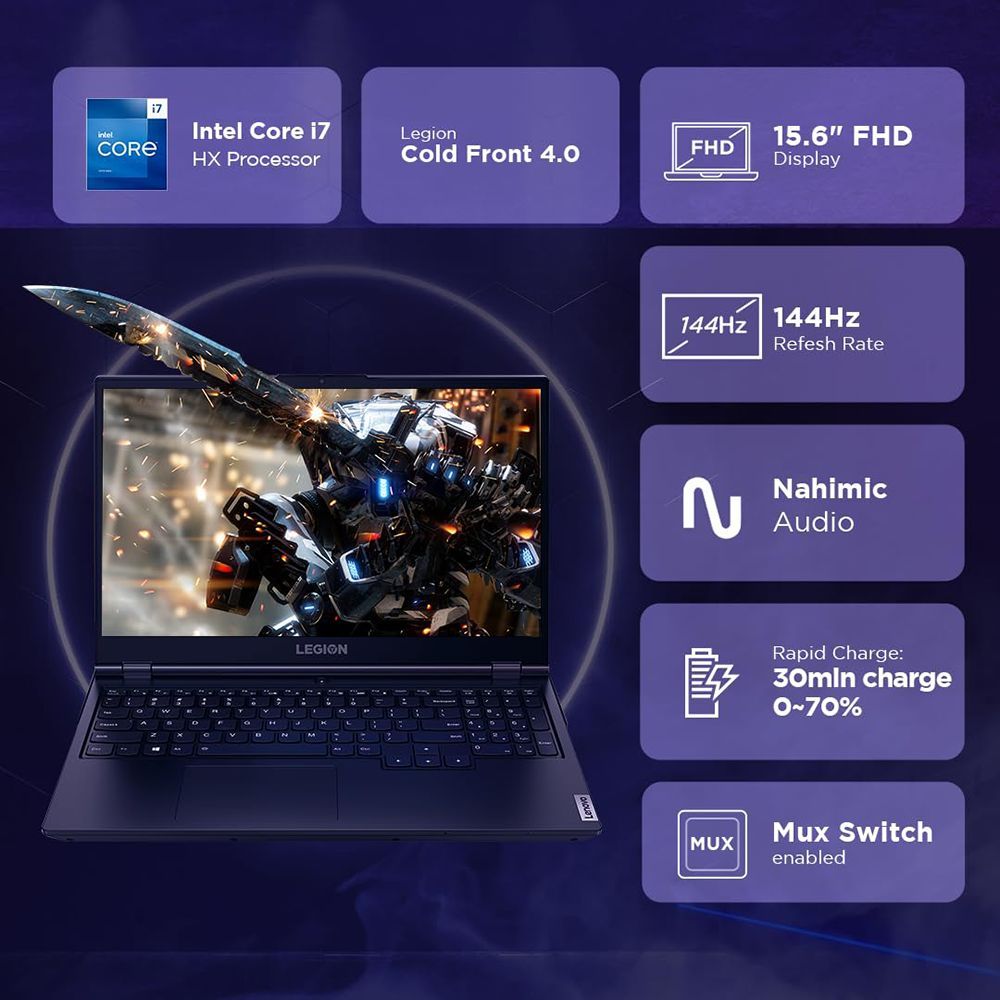 Lenovo Legion 5 15IRX9 Intel Core i7 13th Gen Gaming Laptop (24GB, 512GB SSD, Windows 11 Home, 8GB Graphics, 15.6 inch 144 Hz Full HD IPS Display, NVIDIA GeForce RTX 4060, MS Office Home 2024, Storm Grey, 2.32 KG) Lenovo Legion 5 15IRX9 Intel Core i7 13th Gen Gaming Laptop (24GB, 512GB SSD, Windows 11 Home, 8GB Graphics, 15.6 inch 144 Hz Full HD IPS Display, NVIDIA GeForce RTX 4060, MS Office Home 2024, Storm Grey, 2.32 KG)_9