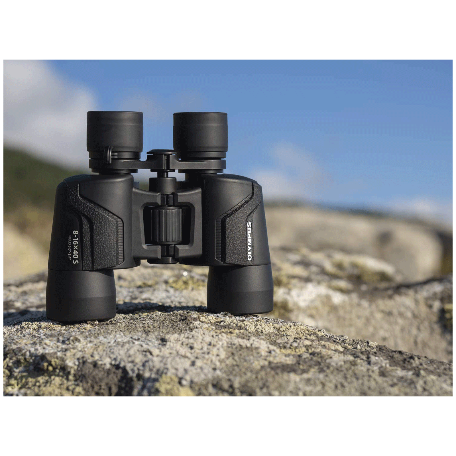 OLYMPUS 8 x 40 mm Porro Prism Optical Binoculars (UV Protection, 8-16X40 S, Black)_3