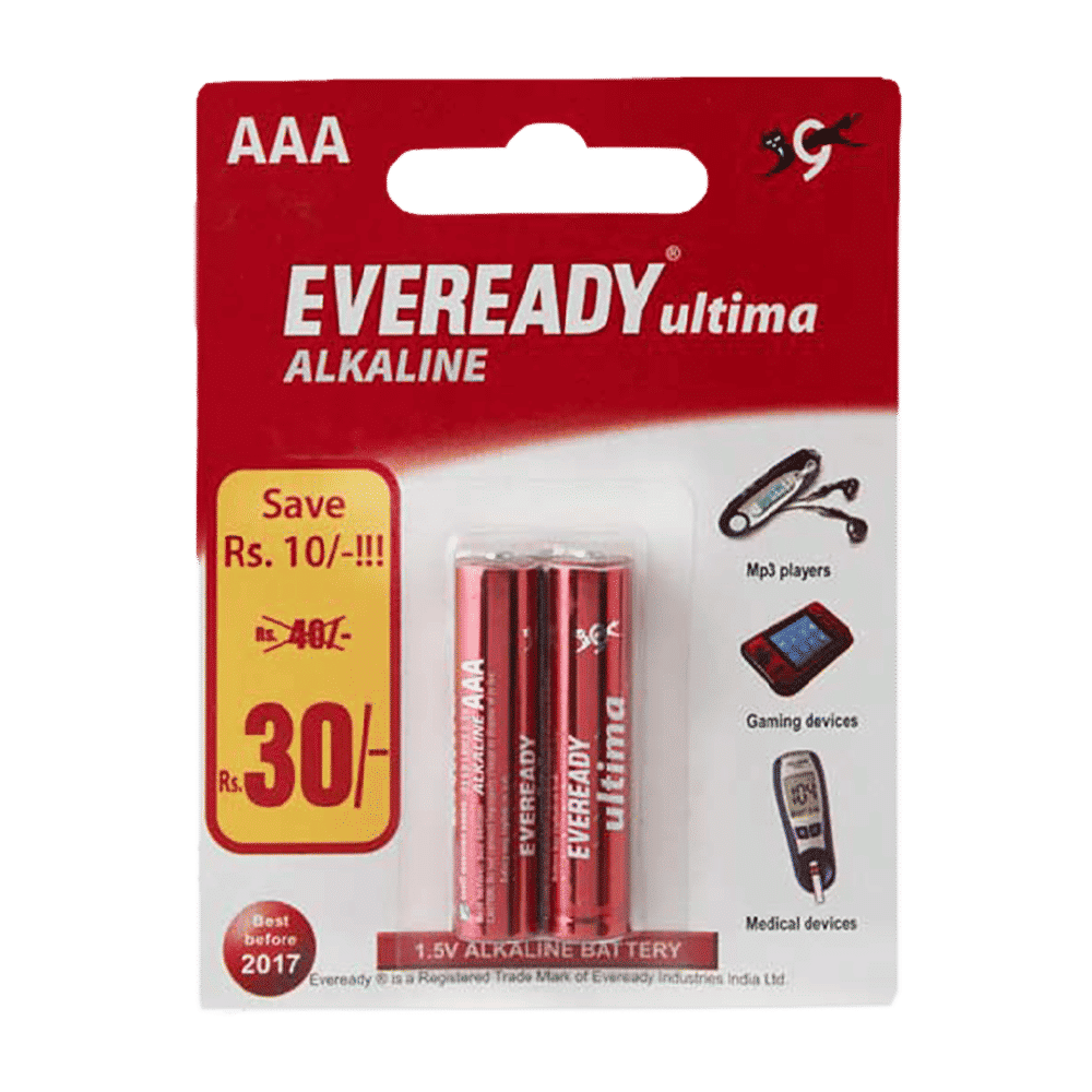 EVEREADY Ultima 2112 BP2 Alkaline AAA Rechargeable Battery (Pack of 2) EVEREADY Ultima 2112 BP2 Alkaline AAA Rechargeable Battery (Pack of 2)_1