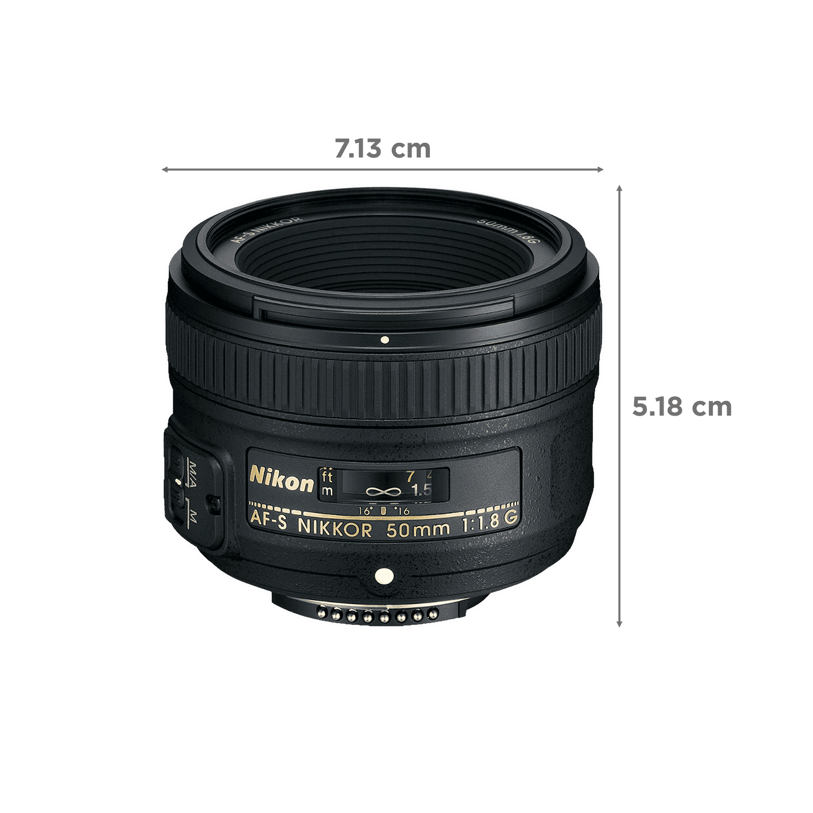 Nikon AF-S NIKKOR 50mm f/1.8 - f/22 Standard Prime Lens for Nikon F Mount (Silent Wave Motor Technology)_2