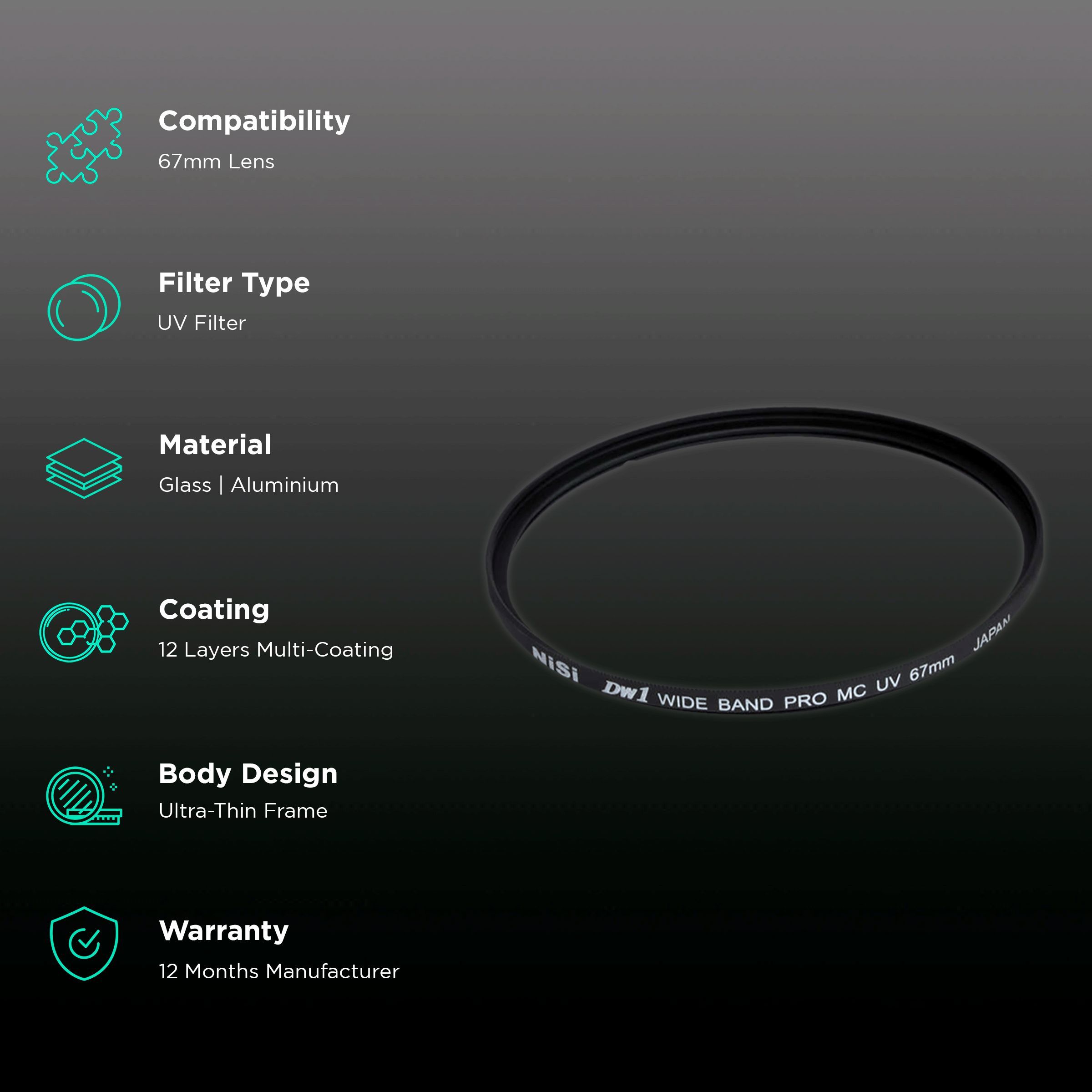 NiSi Pro 67mm Camera Lens UV Filter (Multiple Layer Coating)_2