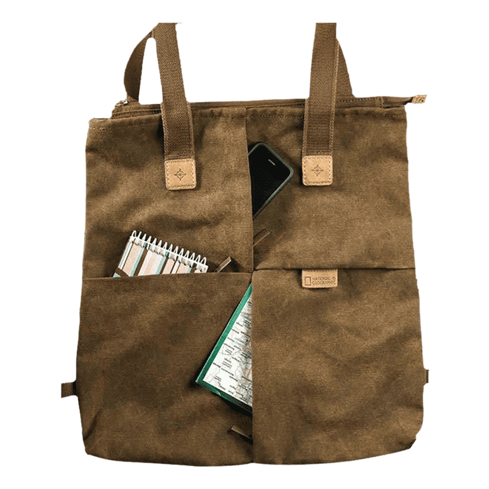 NATIONAL GEOGRAPHIC NGA8220 Tote Camera Bag for DSLR (One Halfway Modular Divider, Brown)_1