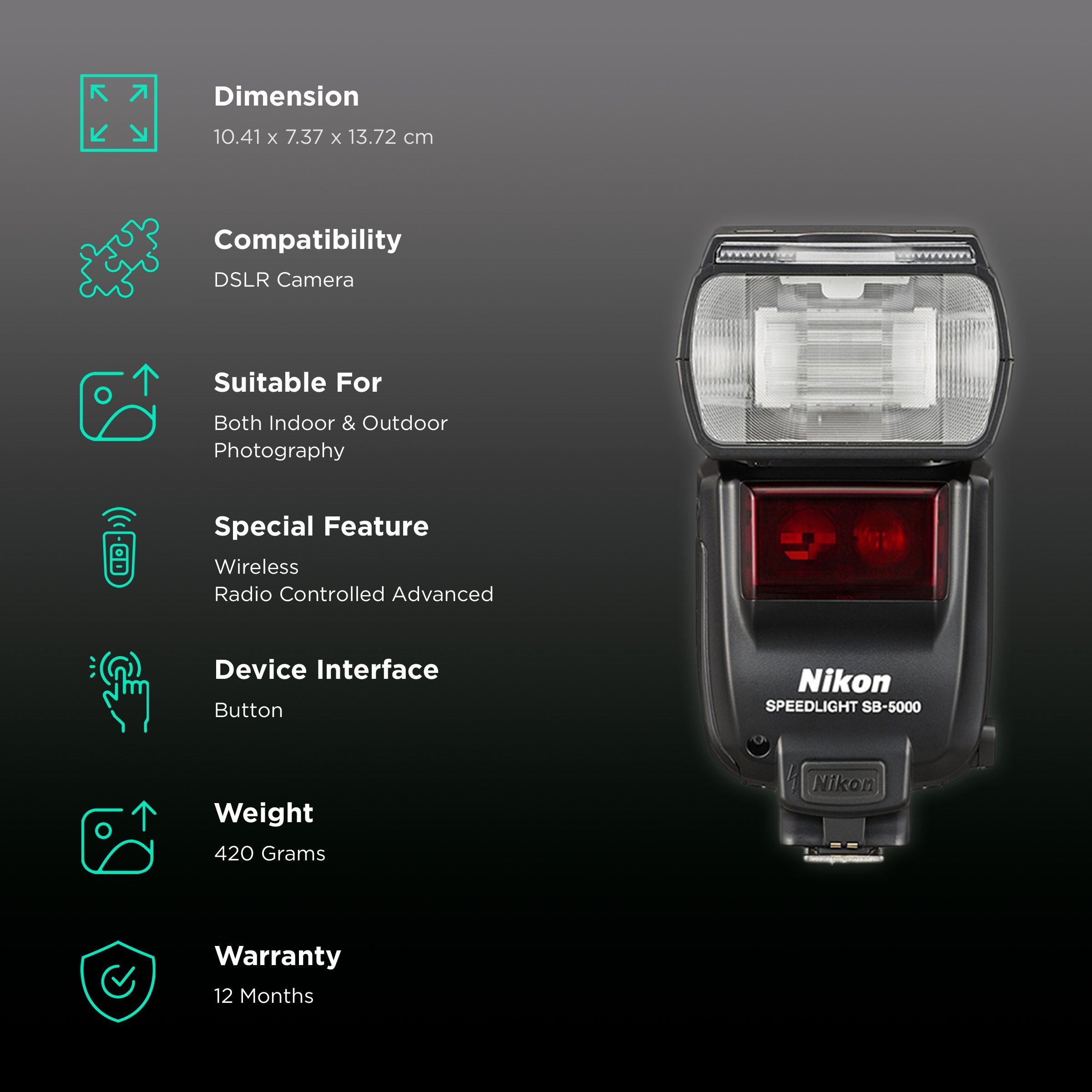 Nikon SB-5000 Speedlight Flash (Wireless Radio Control)_2