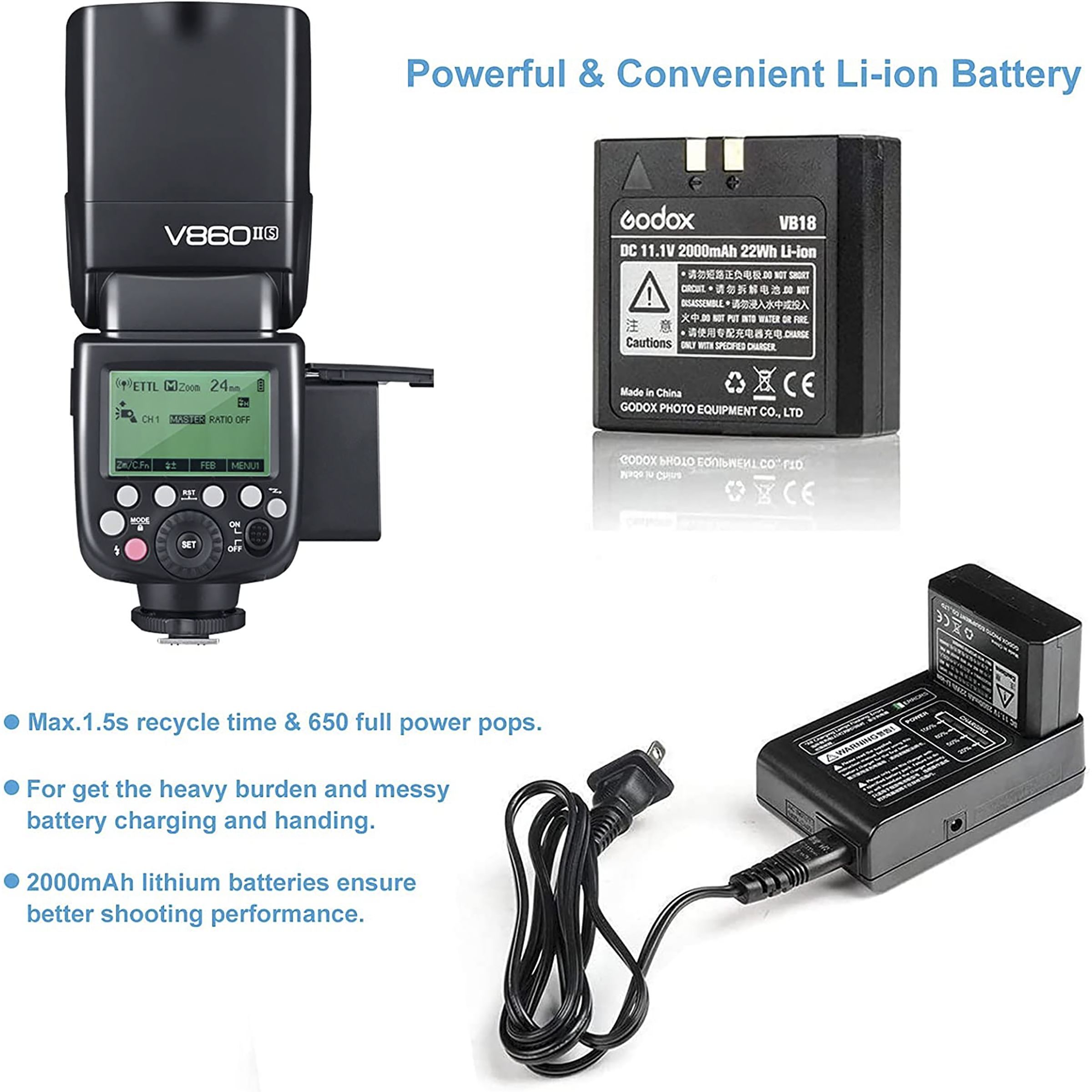 Godox V860IIS Flash Speedlite for Sony (20-200mm Flash Range)_16