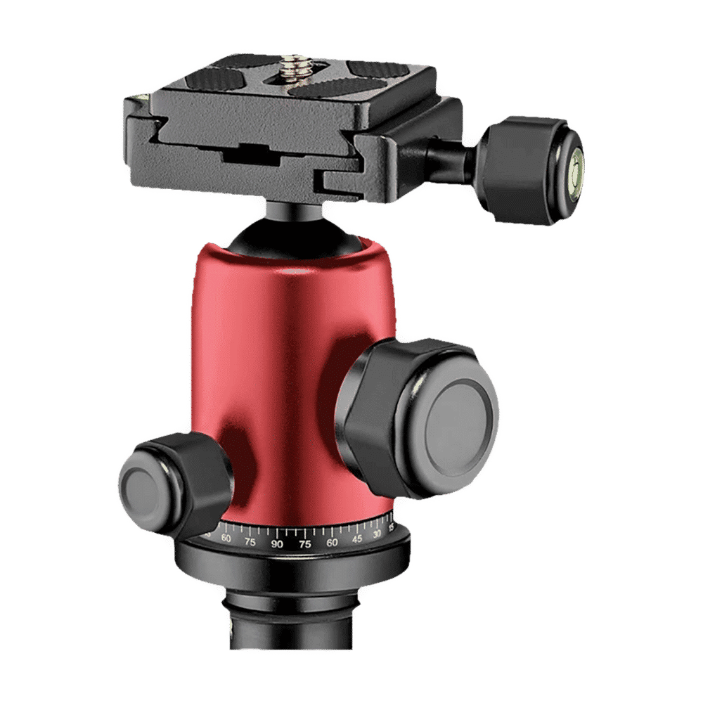 Manfrotto Element 143cm Adjustable Tripod for Camera (360 Degree Panoramic Rotation, Red)_4