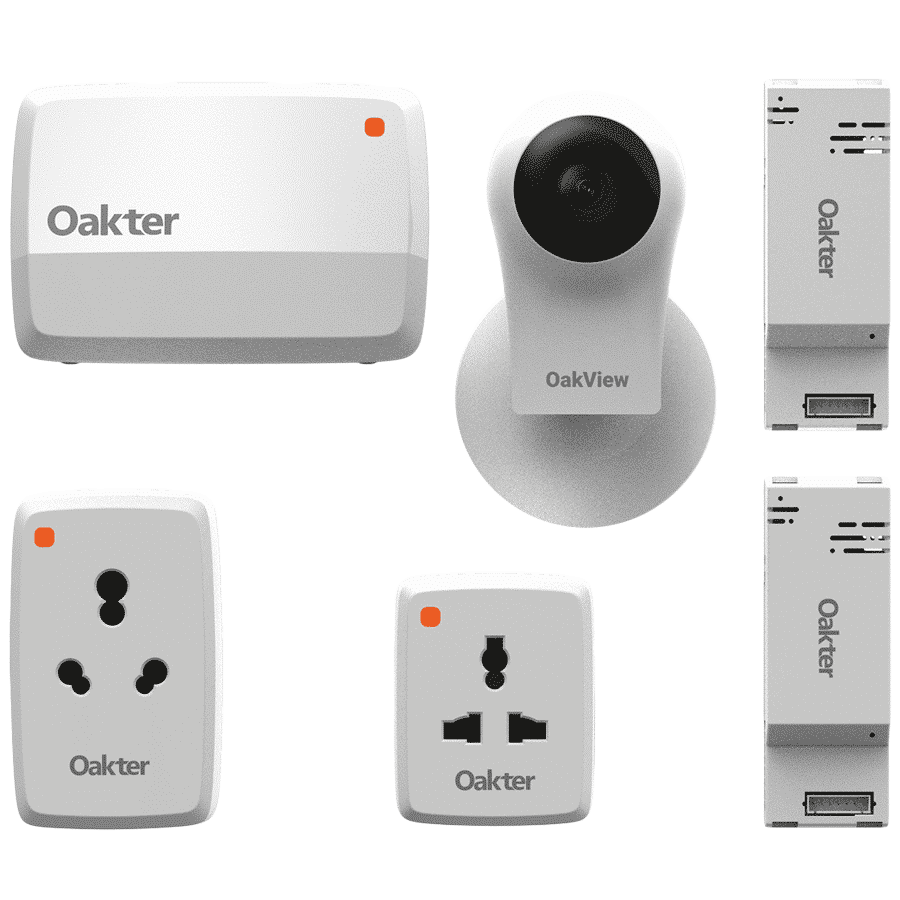 Oakter Smart Home Device and Intelli Cami Kit (White) Oakter Smart Home Device and Intelli Cami Kit (White)_1