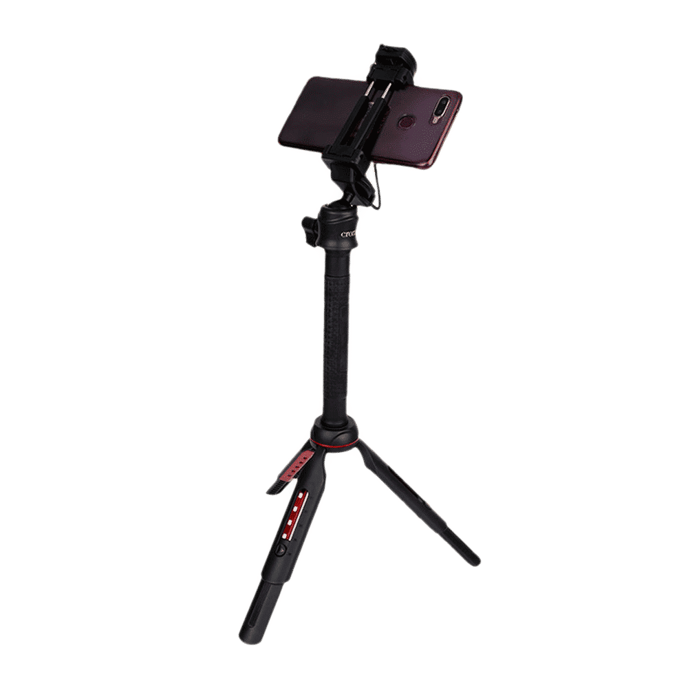 Croma 93cm Adjustable Bluetooth Selfie Stick with Tripod for Mobile and Camera (2 in 1, Black) Croma 93cm Adjustable Bluetooth Selfie Stick with Tripod for Mobile and Camera (2 in 1, Black)_5