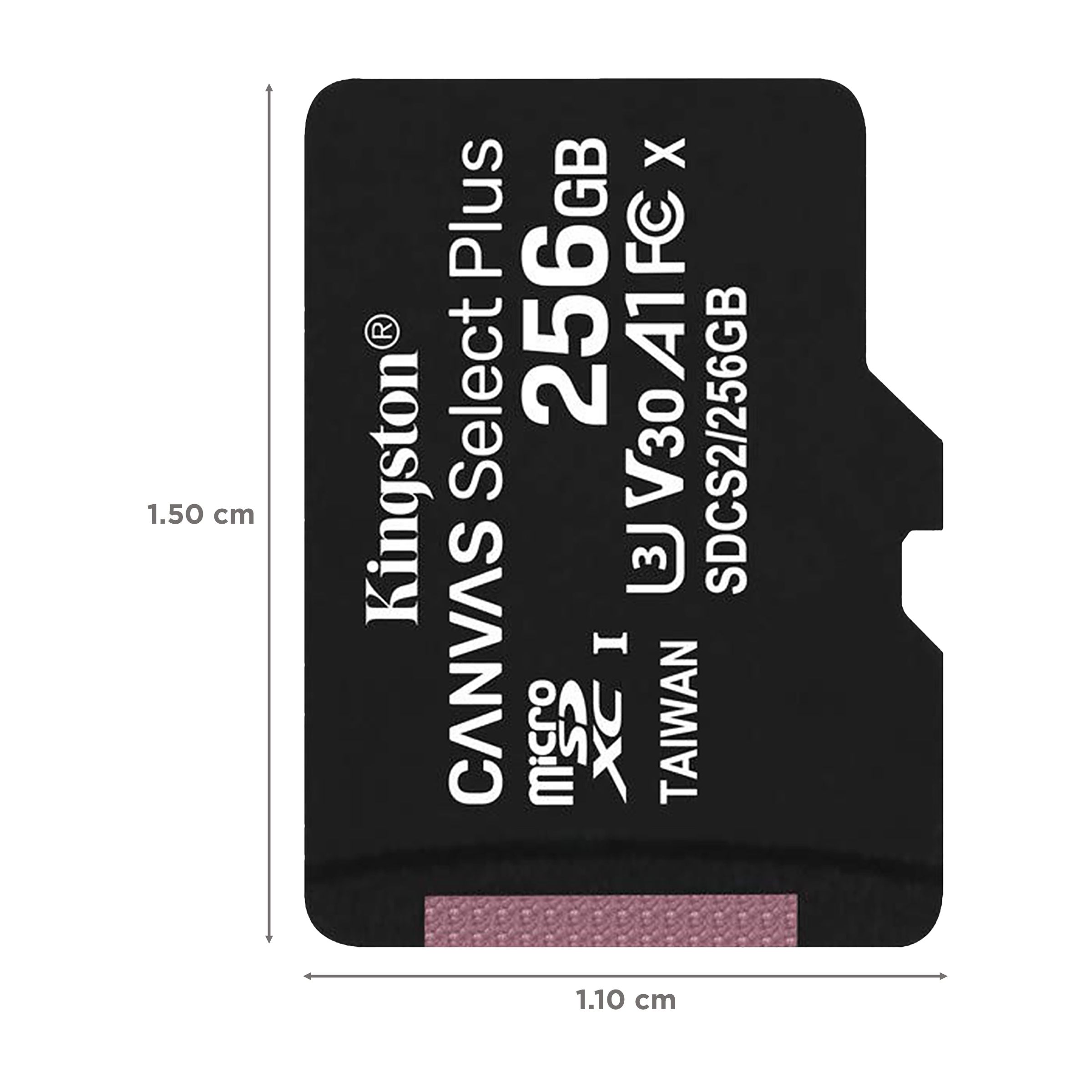 Kingston Canvas Select Plus MicroSDXC 256GB Class 10 100MB/s Memory Card_2