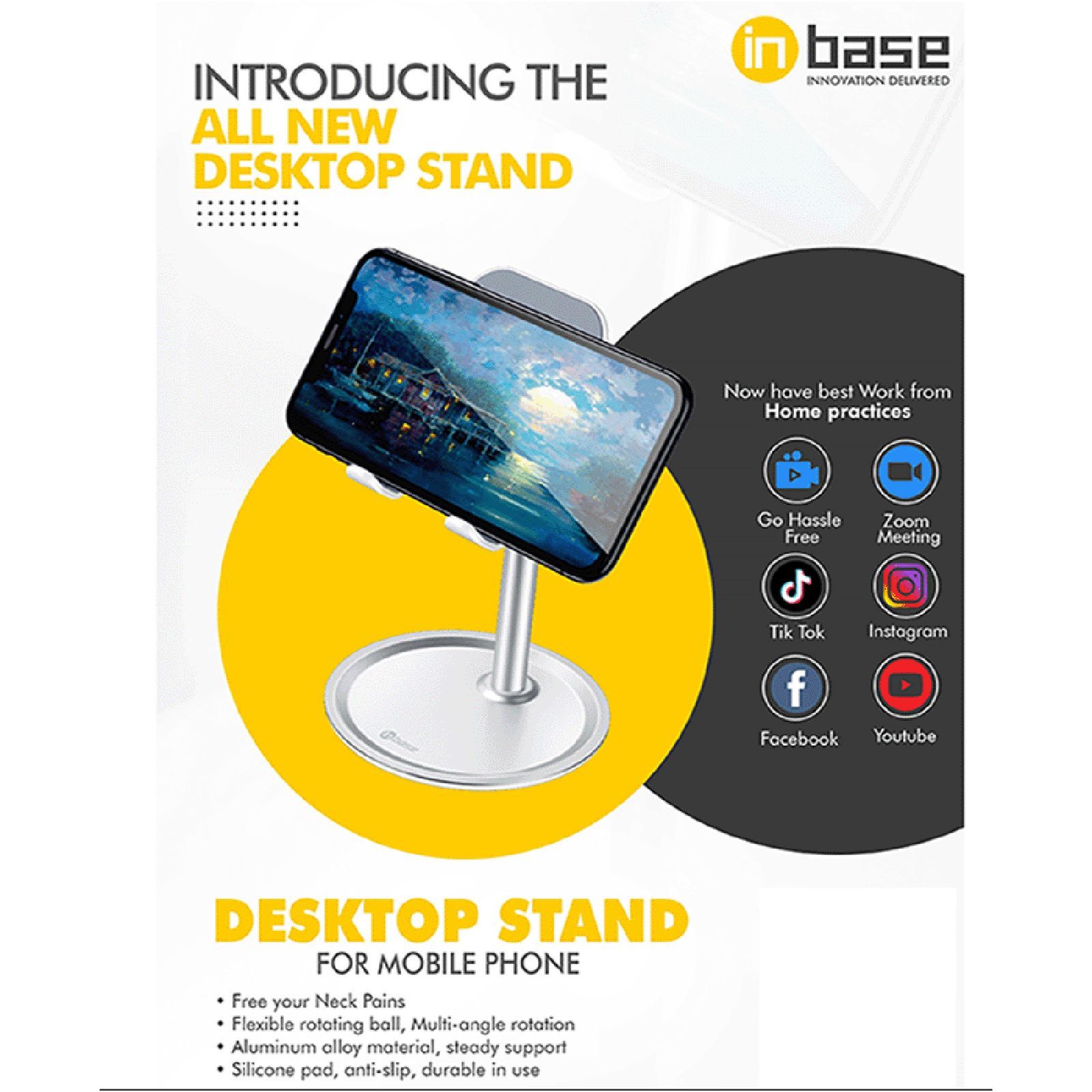 in base Desktop Mount (Dphoneholder, Black) in base Desktop Mount (Dphoneholder, Black)_3