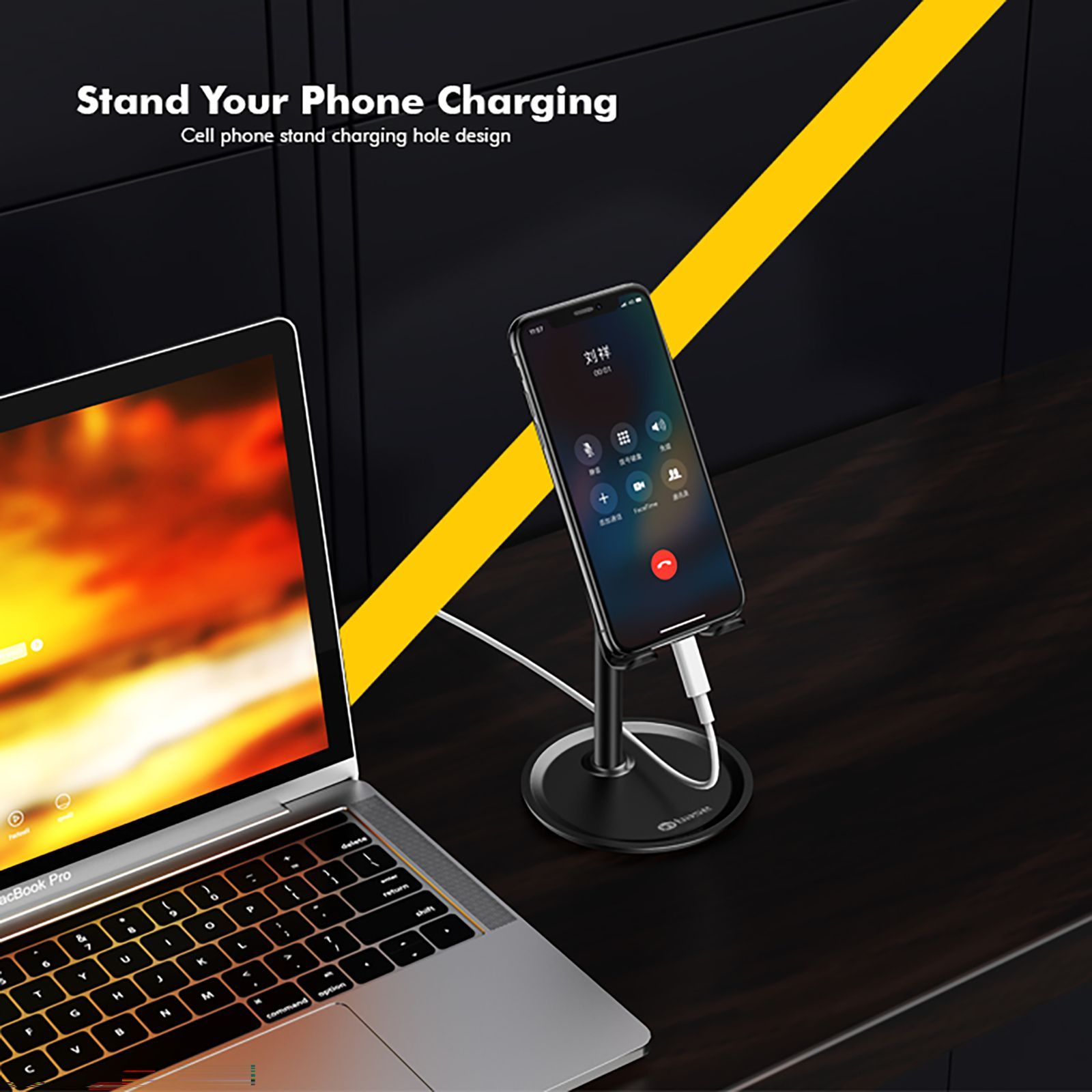 in base Desktop Mount (Dphoneholder, Black) in base Desktop Mount (Dphoneholder, Black)_4