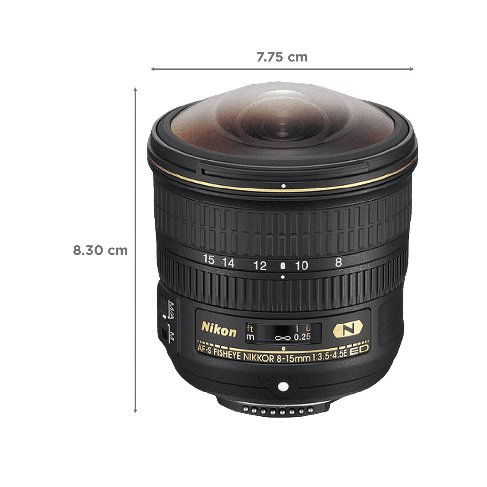 Nikon AF-S NIKKOR 8-15mm f/3.5 - f/4.5 Fisheye Zoom Lens for Nikon F Mount (Autofocus)_2