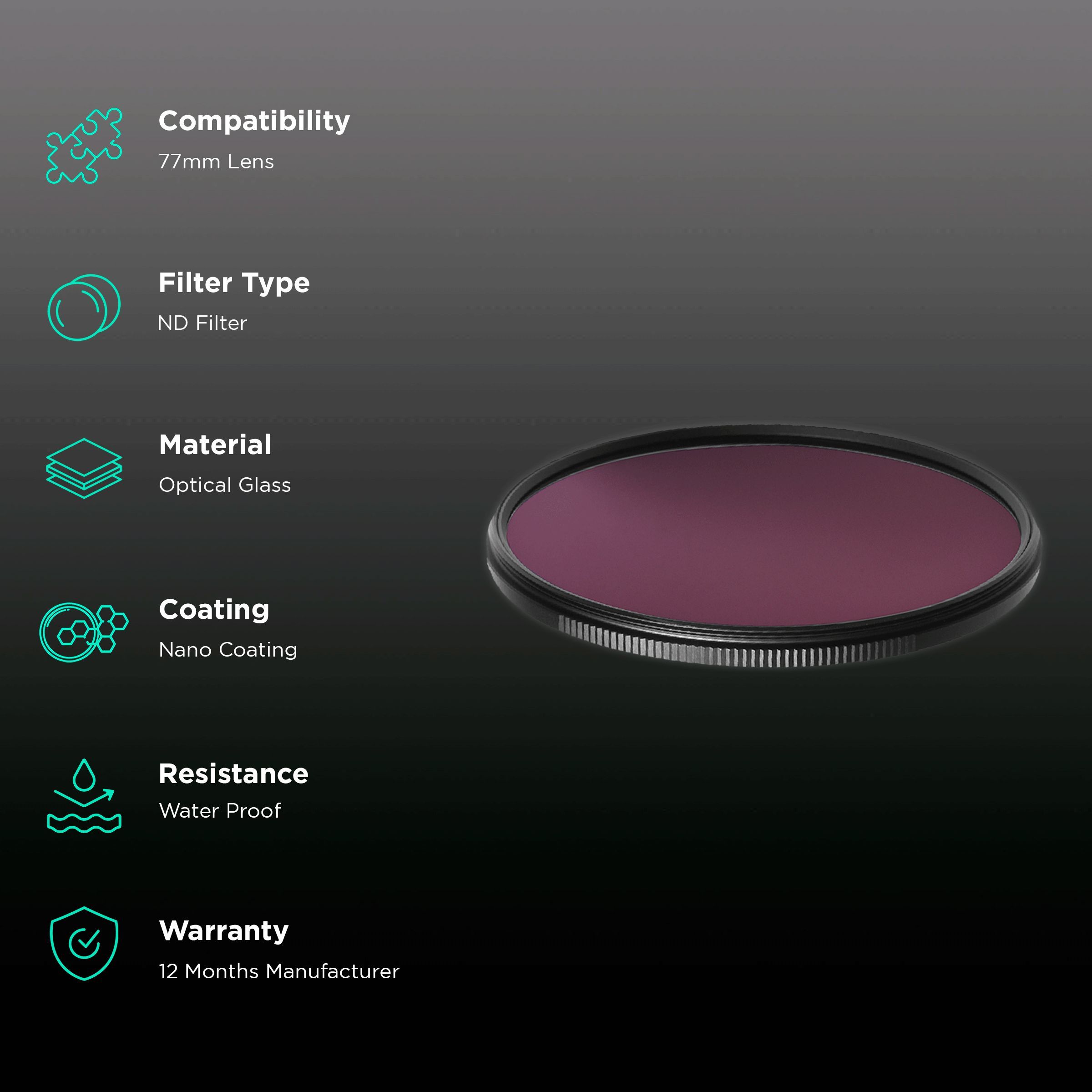 NiSi Nano IR 77mm Camera Lens Neutral Density Filter (Nano Coating)_2