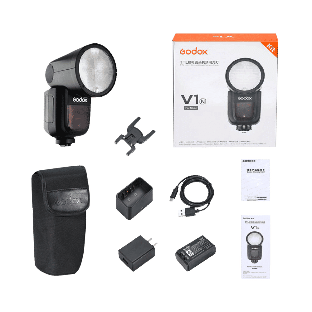 Godox V1-N Camera Flash for Nikon (Built-in LED Modelling Lamp)_3