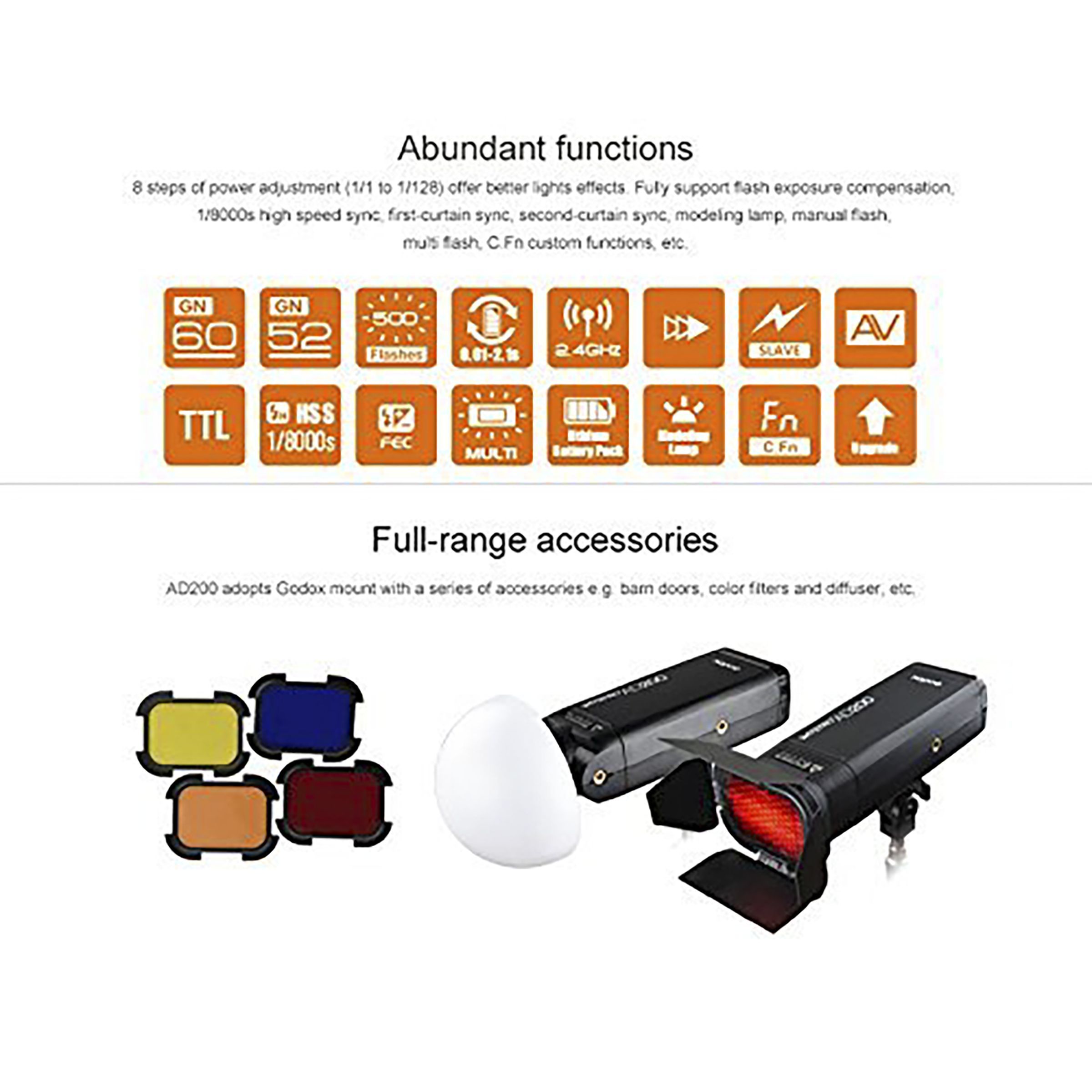 Godox AD200 Pocket Flash Kit for Canon, Nikon (Lightweight and Portable)_6