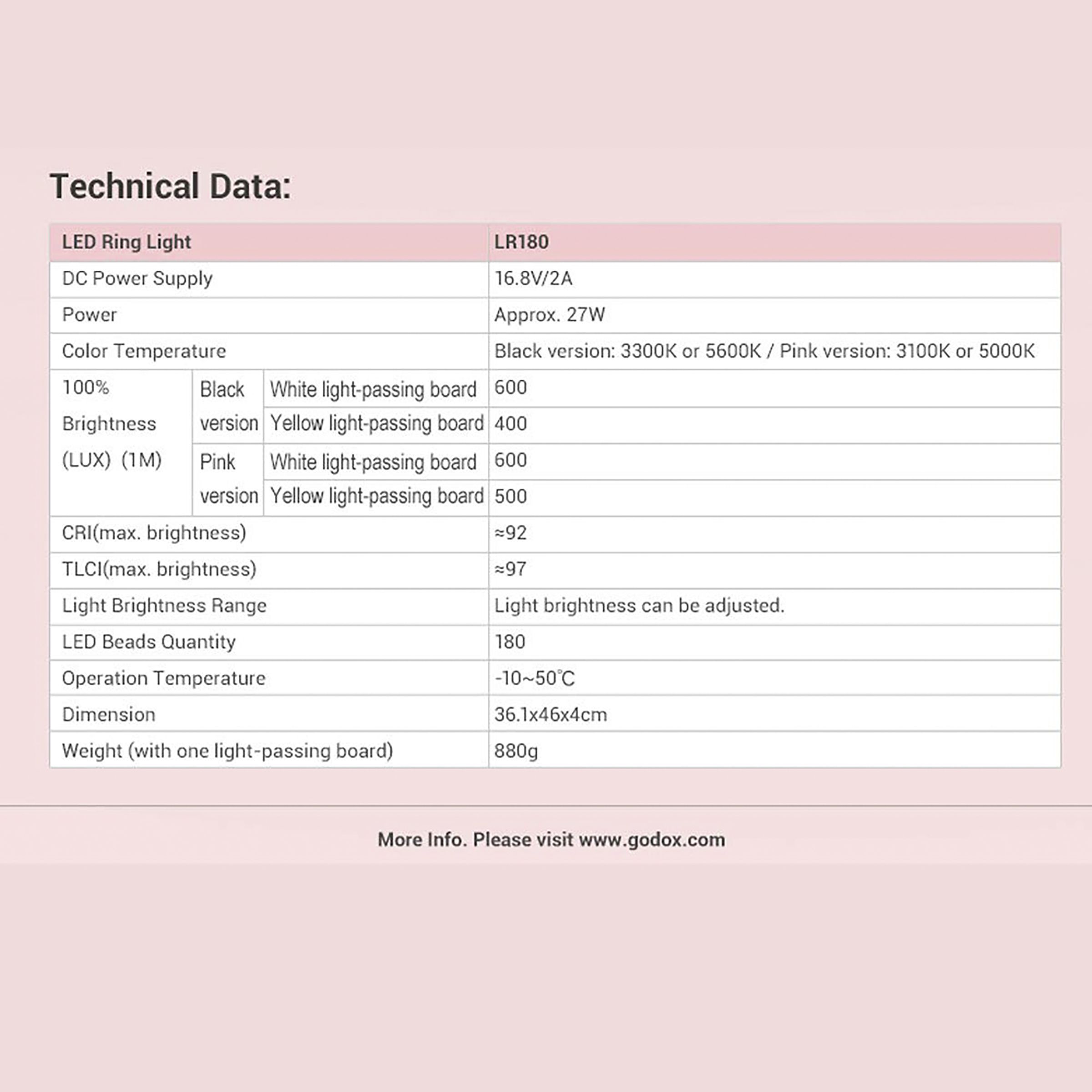 Godox LR180 Ring Light for Live Shooting, Self-Portrait & Makeup (Adjustable Brightness) Godox LR180 Ring Light for Live Shooting, Self-Portrait & Makeup (Adjustable Brightness)_15