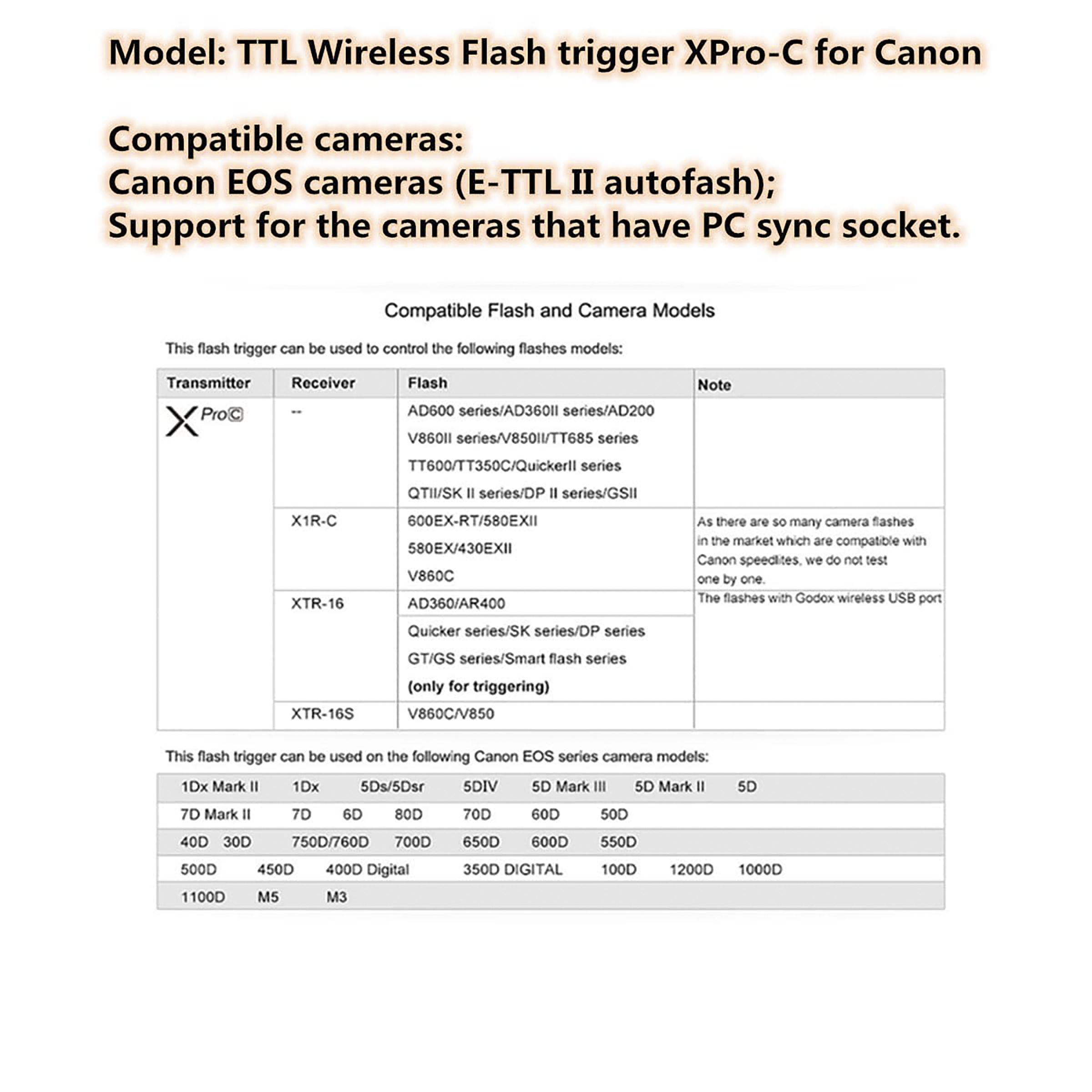 Godox XPro-C Wireless Flash Trigger for Canon (High Speed Sync)_7