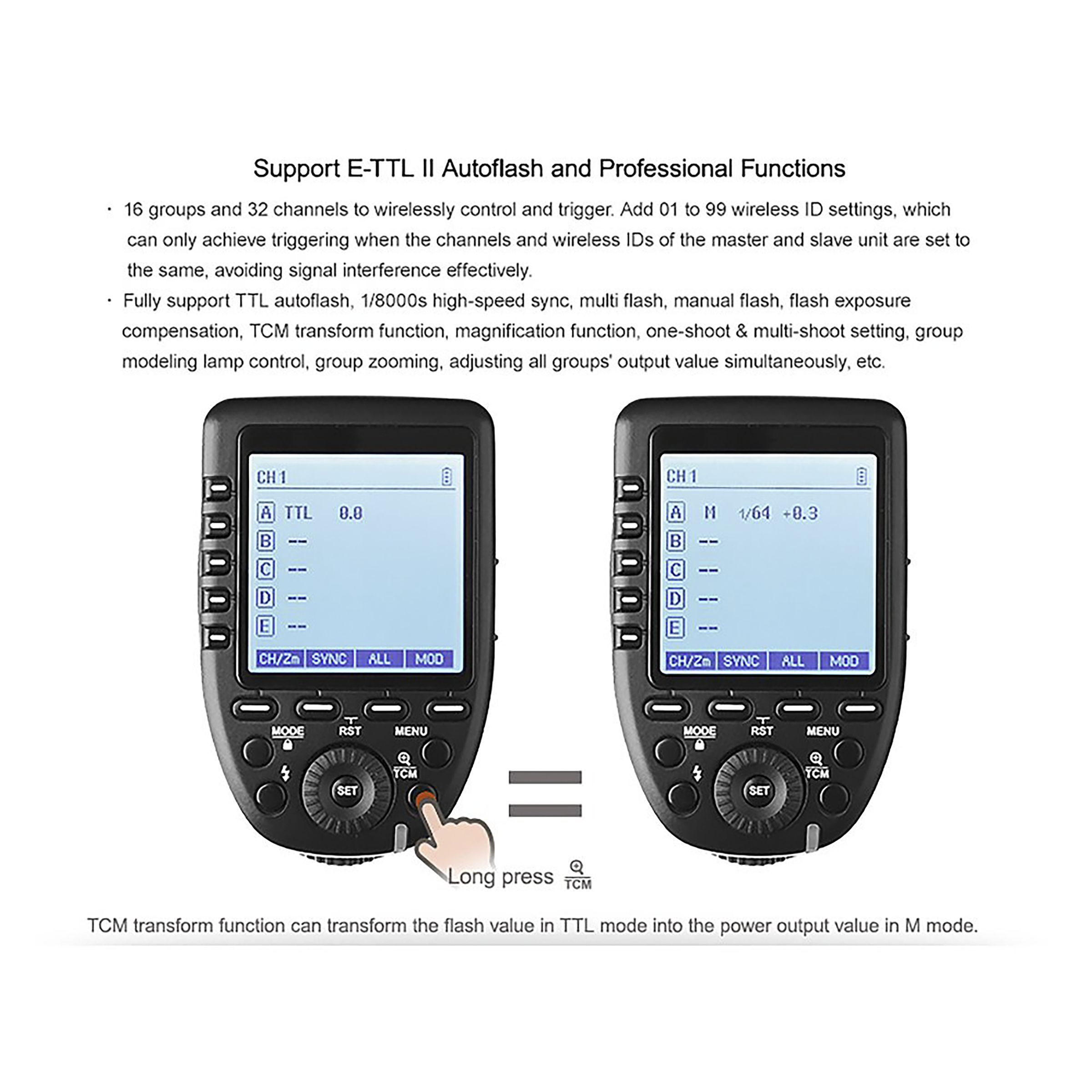 Godox XPro-C Wireless Flash Trigger for Canon (High Speed Sync)_10