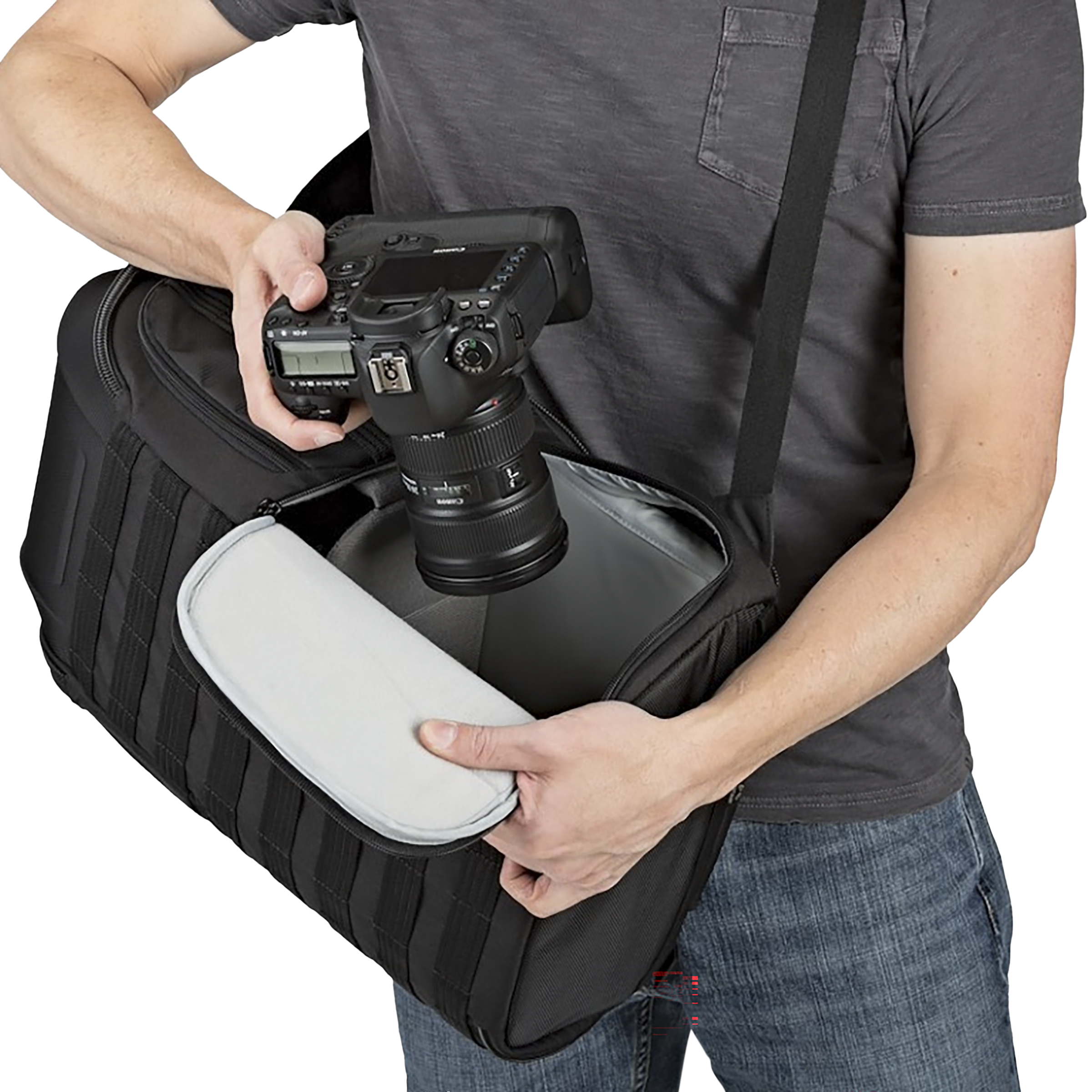 Lowepro Pro Runner BP 450 AW II Backpack Camera Bag for DSLR (Tripod Holder, Black) Lowepro Pro Runner BP 450 AW II Backpack Camera Bag for DSLR (Tripod Holder, Black)_13