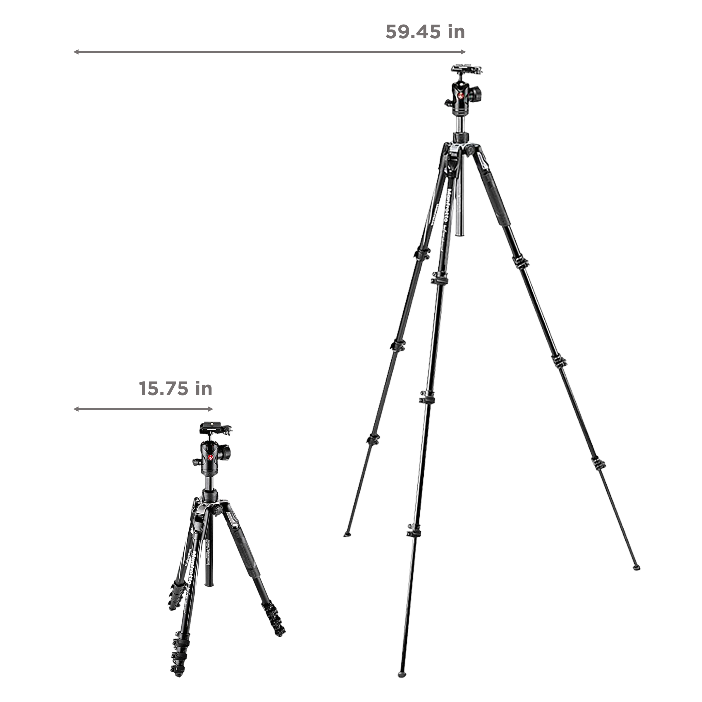 Manfrotto Befree-Advanced 151cm Adjustable Tripod for Camera (360 Degree Panoramic Rotation, Black)_3
