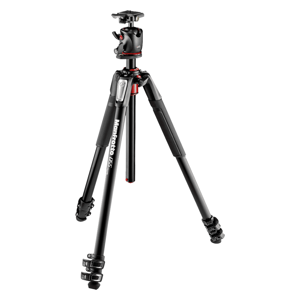 Manfrotto 55 181.5cm Adjustable Tripod for Camera (360 Degree Panoramic Rotation, Black)_1