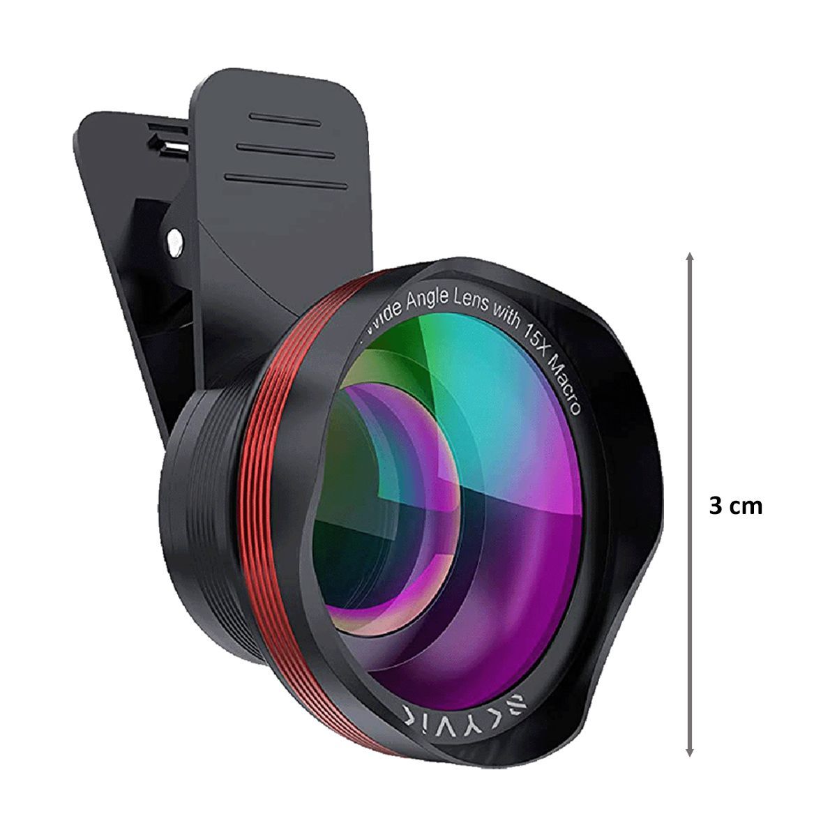 SKYVIK Signi Pro 2 in 1 (0.45x Wide + 15x Macro) Clip on Mobile Camera Lens Kit (CL-PK2, Black) SKYVIK Signi Pro 2 in 1 (0.45x Wide + 15x Macro) Clip on Mobile Camera Lens Kit (CL-PK2, Black)_2
