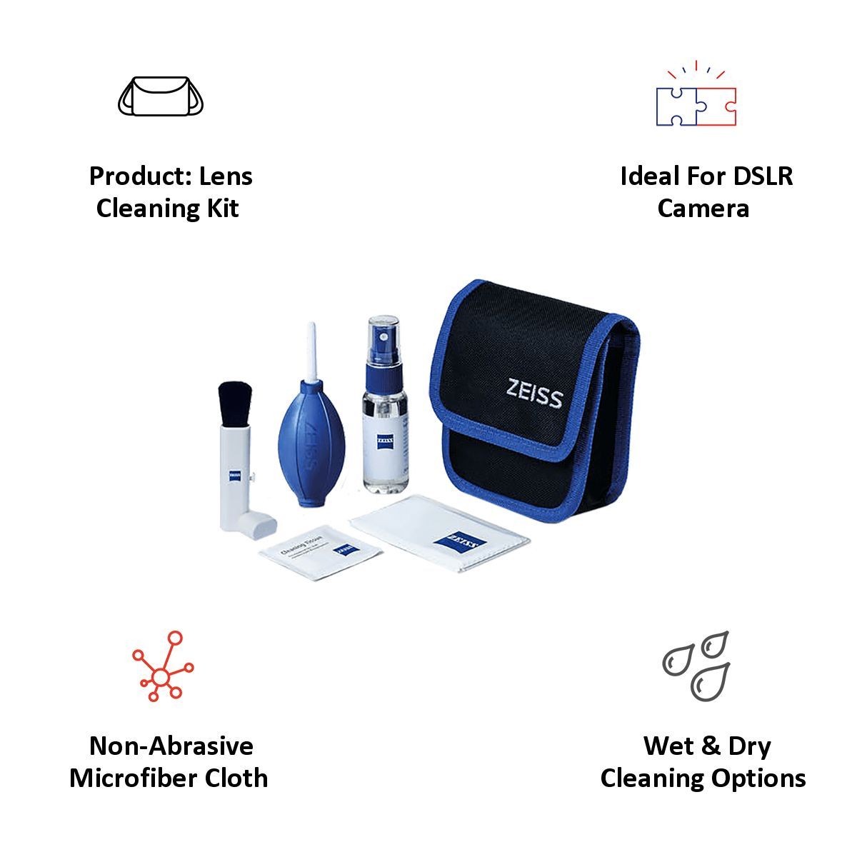 ZEISS Lens Cleaning Kit For DSLR Camera (000000-2096-685, White)_6