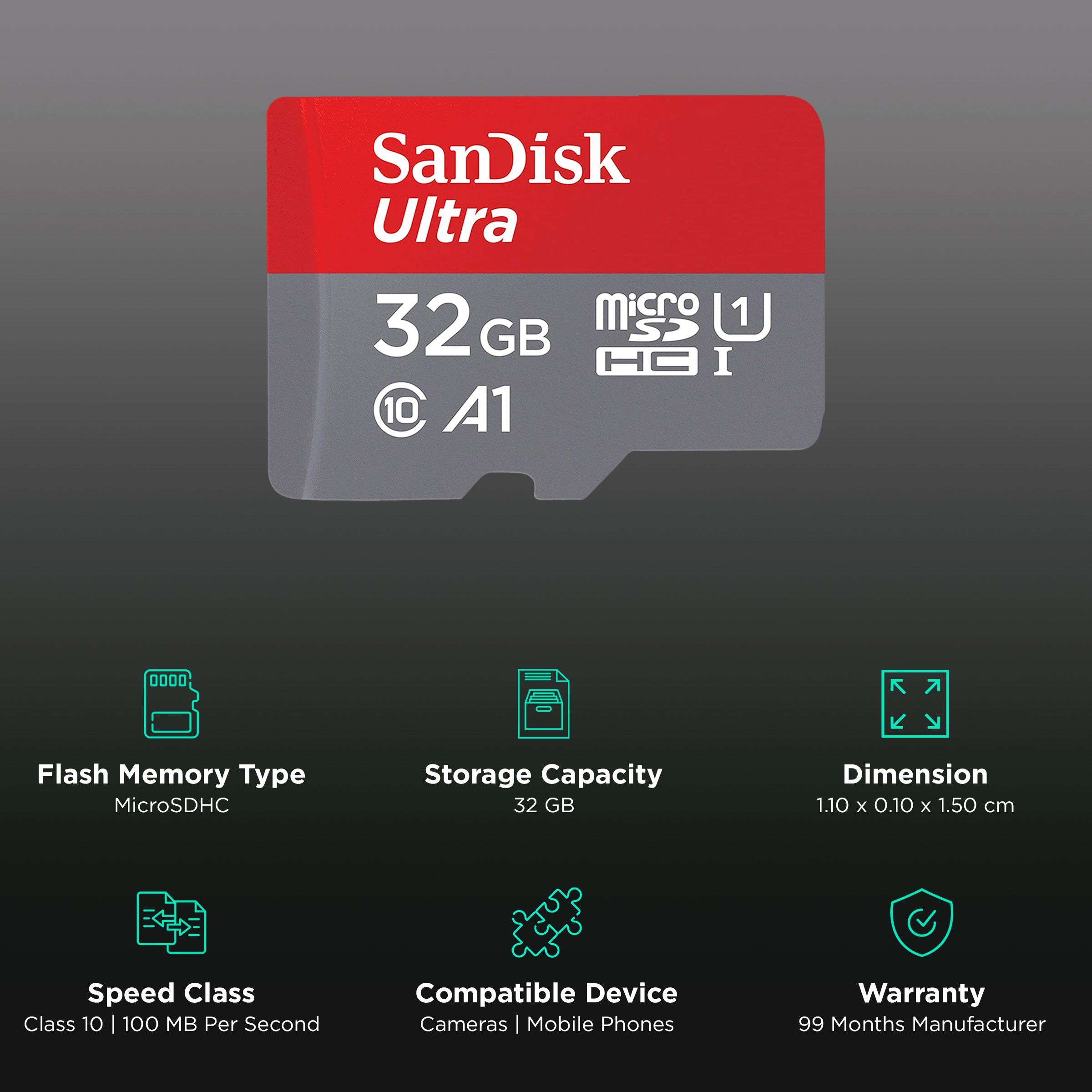 SanDisk Ultra MicroSDHC 32GB Class 3 100MB/s Memory Card SanDisk Ultra MicroSDHC 32GB Class 3 100MB/s Memory Card_3