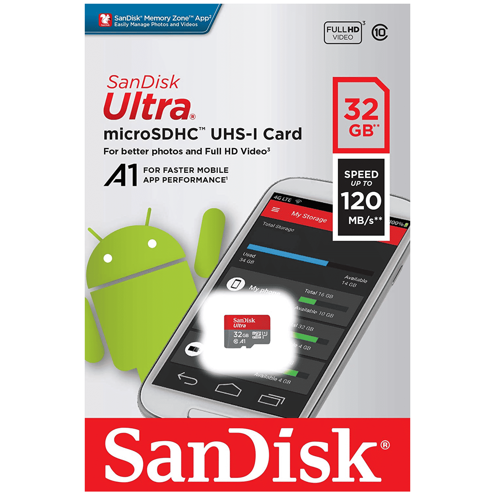 SanDisk Ultra MicroSDHC 32GB Class 3 100MB/s Memory Card SanDisk Ultra MicroSDHC 32GB Class 3 100MB/s Memory Card_5