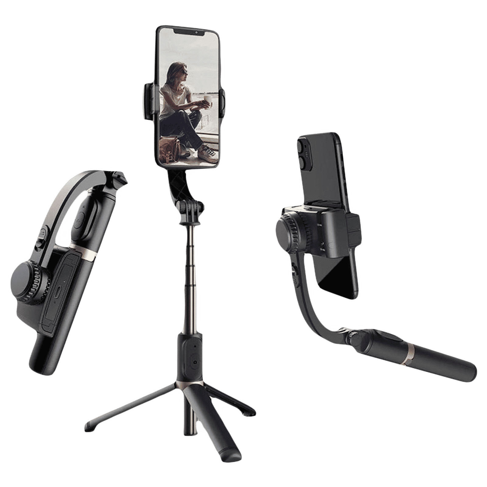 Dr. Vaku Adjustable Selfie Stick with Tripod for Mobile with Remote (2 in 1, Black)_4