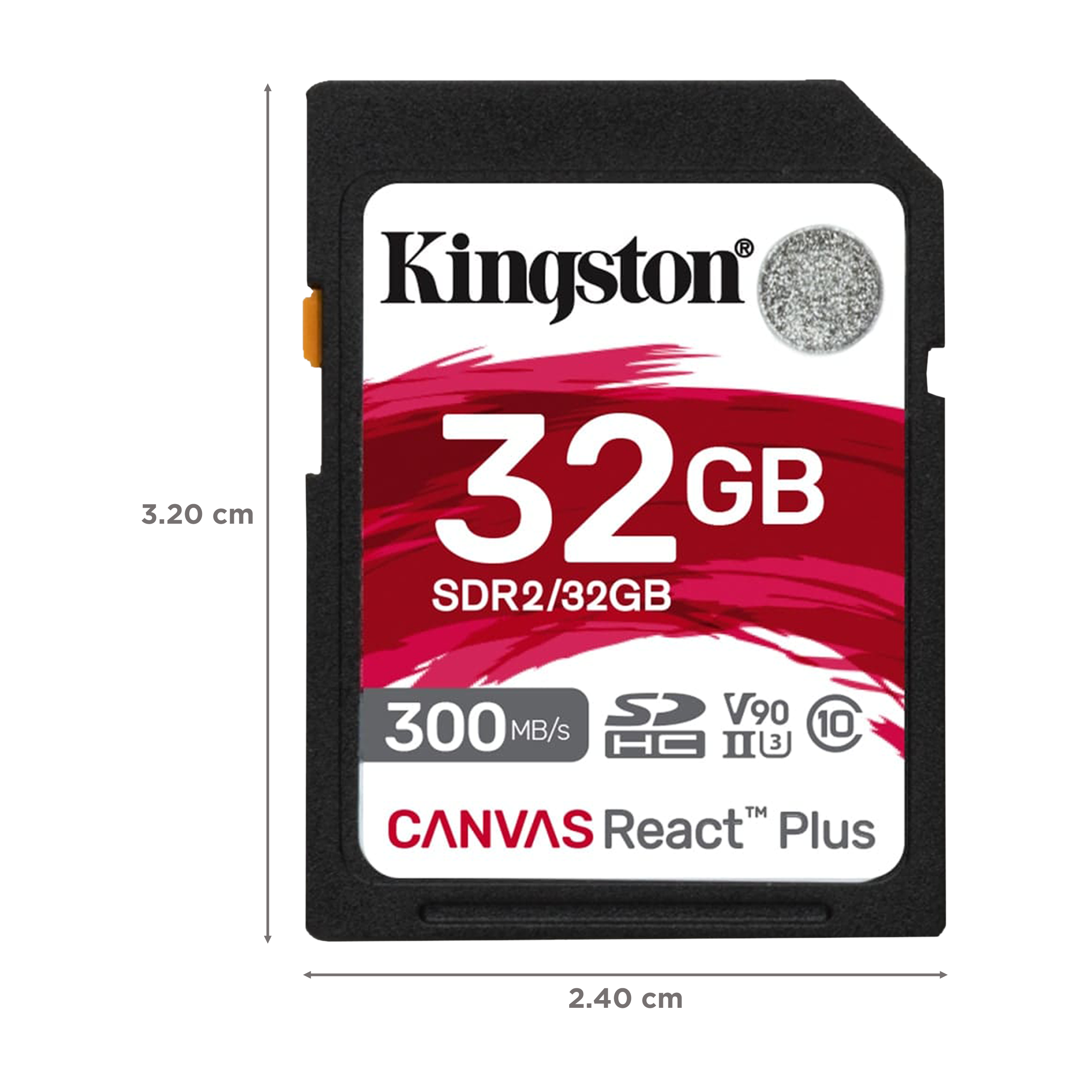 Kingston Canvas React Plus SDHC 32GB Class 10, Class 3, Class 90 300MB/s Memory Card Kingston Canvas React Plus SDHC 32GB Class 10, Class 3, Class 90 300MB/s Memory Card_2
