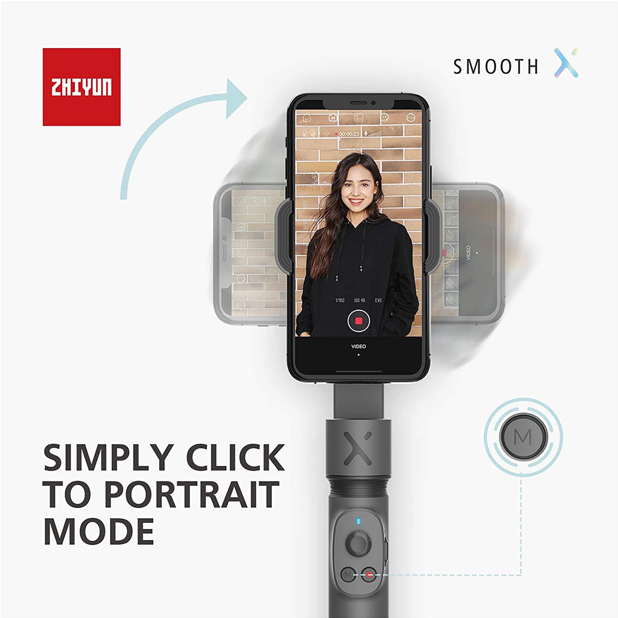 Zhiyun Smooth X Combo 2-Axis Gimbal for Mobile (Filmmaking Feature, Grey) Zhiyun Smooth X Combo 2-Axis Gimbal for Mobile (Filmmaking Feature, Grey)_6