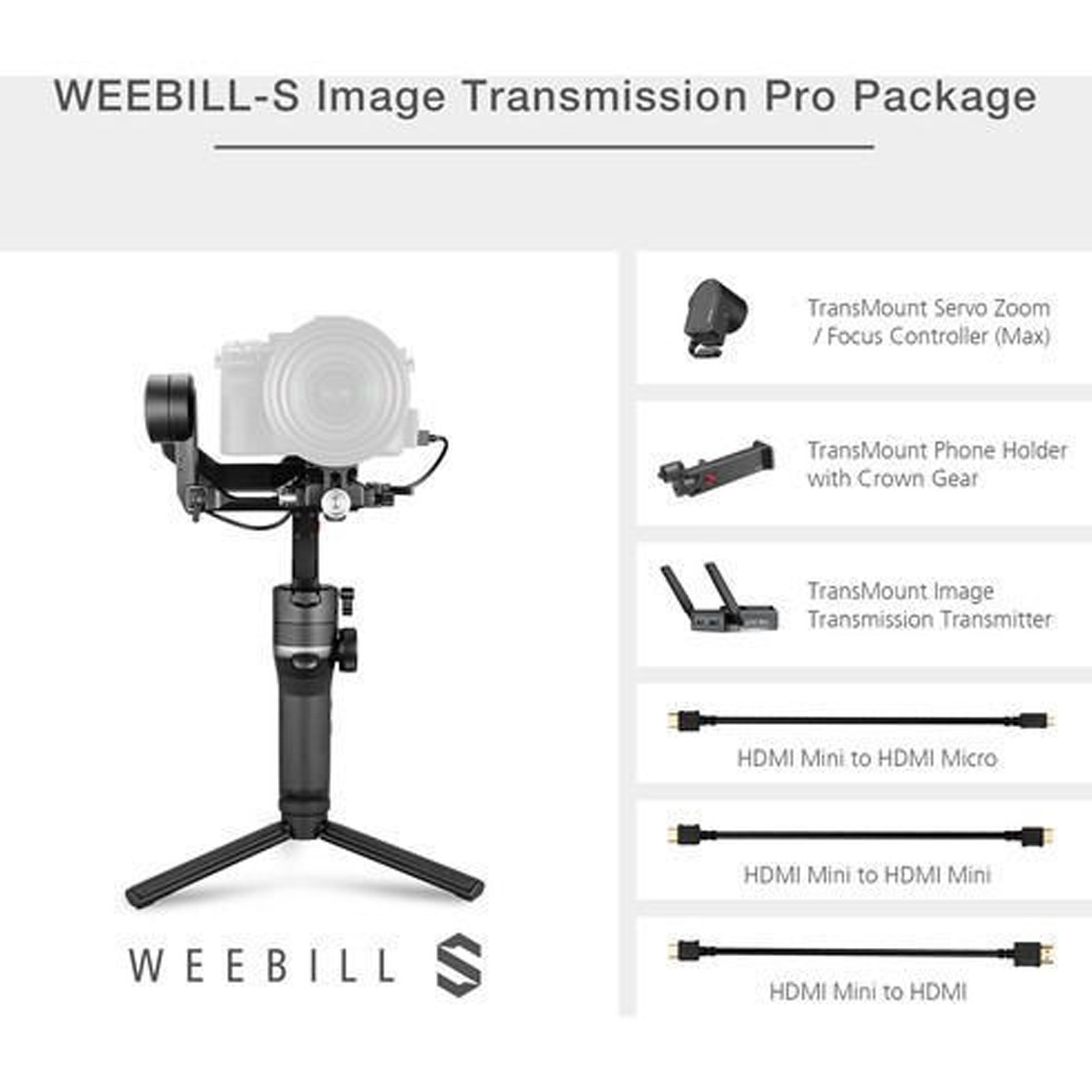 Zhiyun Weebill-S Image Transmission Pro 3-Axis Gimble for Camera (ViaTouch 2.0 Control System, Black) Zhiyun Weebill-S Image Transmission Pro 3-Axis Gimble for Camera (ViaTouch 2.0 Control System, Black)_4