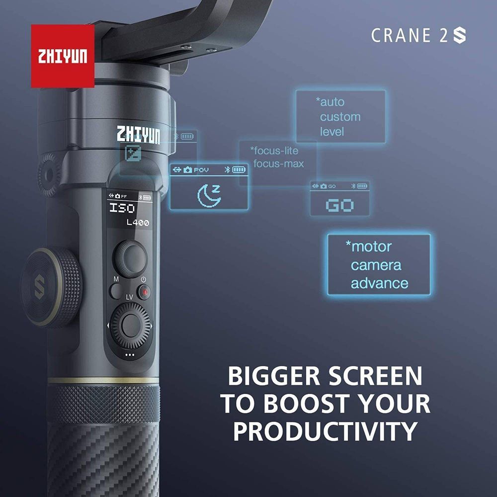 Zhiyun Crane 2S 3-Axis Gimble for Camera (Digital Focus Control, Black) Zhiyun Crane 2S 3-Axis Gimble for Camera (Digital Focus Control, Black)_15