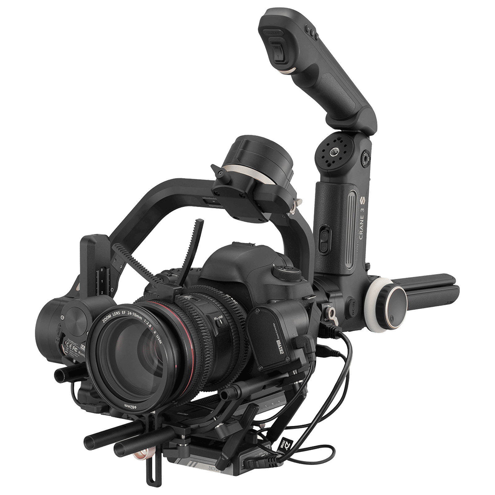 Zhiyun Crane 3S 3-Axis Gimble for Camera (ViaTouch 2.0 Control System, Black) Zhiyun Crane 3S 3-Axis Gimble for Camera (ViaTouch 2.0 Control System, Black)_11