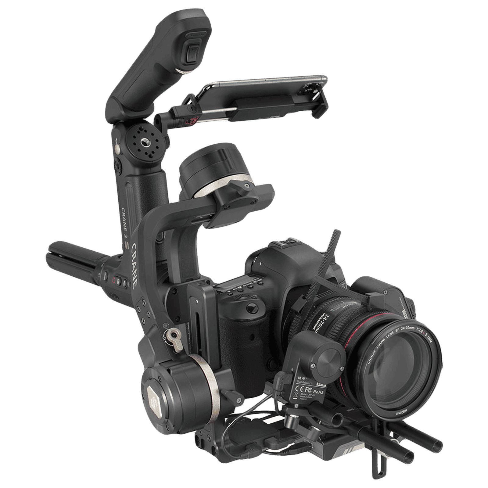 Zhiyun Crane 3S 3-Axis Gimble for Camera (ViaTouch 2.0 Control System, Black) Zhiyun Crane 3S 3-Axis Gimble for Camera (ViaTouch 2.0 Control System, Black)_12