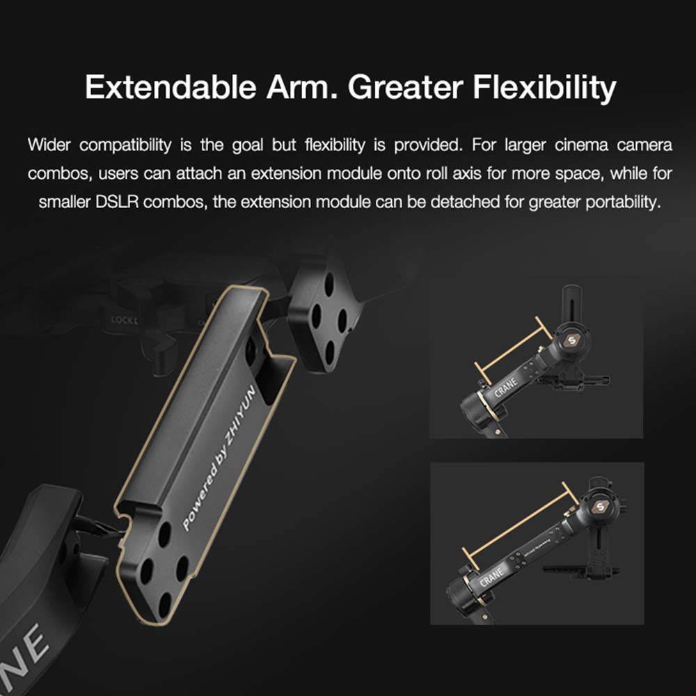 Zhiyun Crane 3S 3-Axis Gimble for Camera (ViaTouch 2.0 Control System, Black) Zhiyun Crane 3S 3-Axis Gimble for Camera (ViaTouch 2.0 Control System, Black)_9