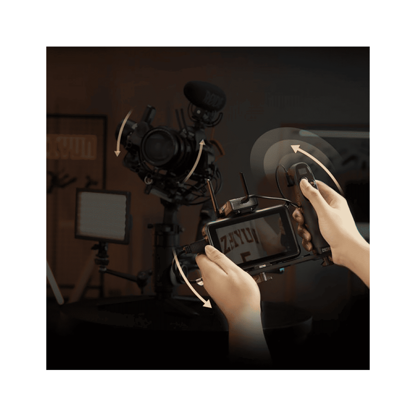 Zhiyun Crane 3S PRO 3-Axis Gimble for Camera (ViaTouch 2.0 Control System, Black)_12