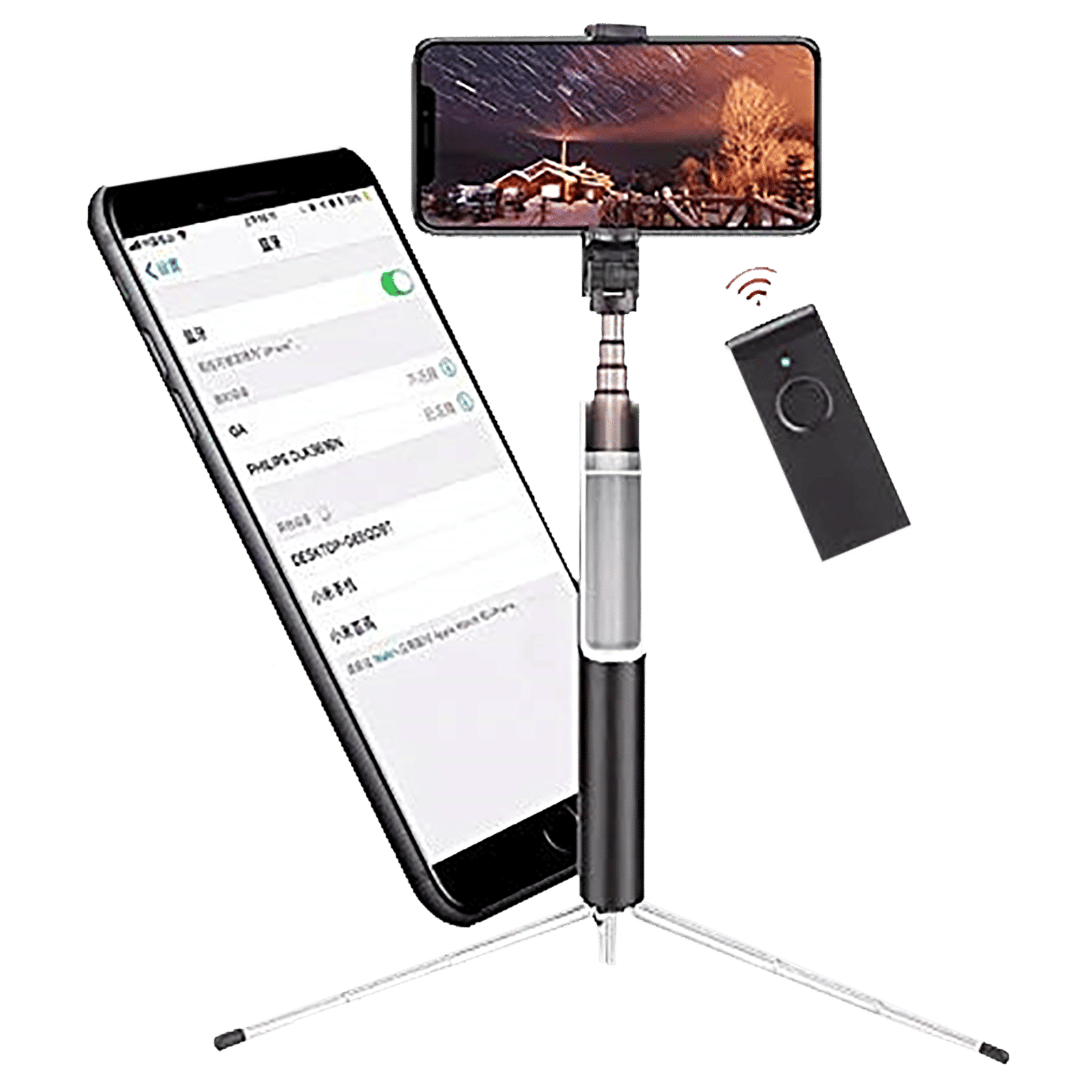 Dr. Vaku 66.80cm Adjustable Selfie Stick with Tripod for Mobile with Remote (2 in 1, Black)_6