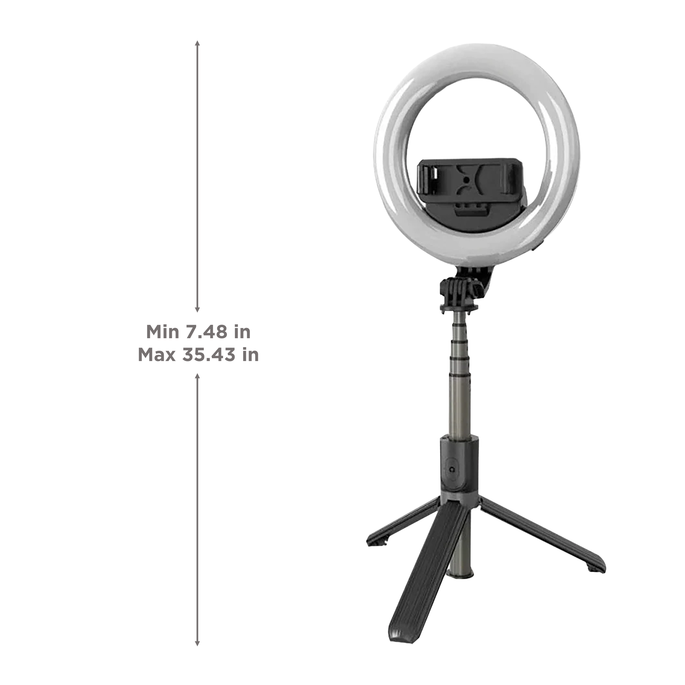 Dr. Vaku 90cm Adjustable Bluetooth Selfie Stick with Tripod for Mobile with Ring Light/Remote (Multi Functional, Black)_3