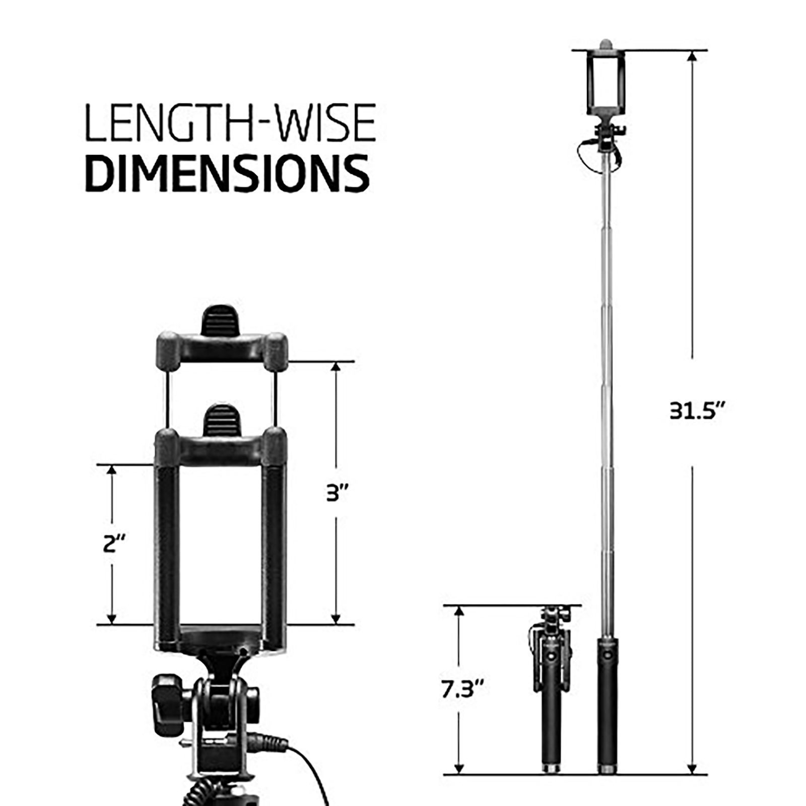 spigen S520W Selfie Stick (Bluetooth Connectivity, Black)_7