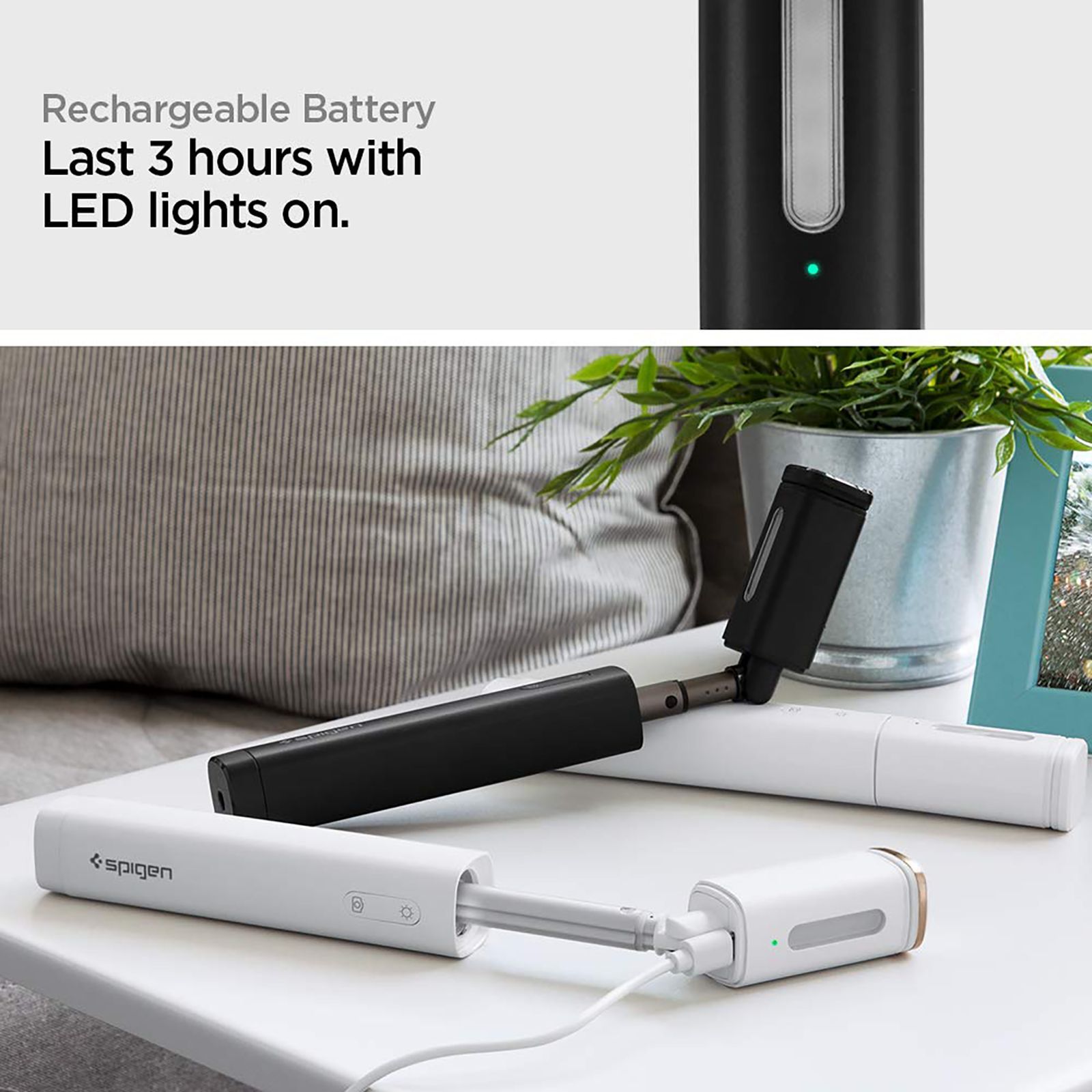 spigen S550W Selfie Stick (Bluetooth Wireless Technology, Midnight Black)_6